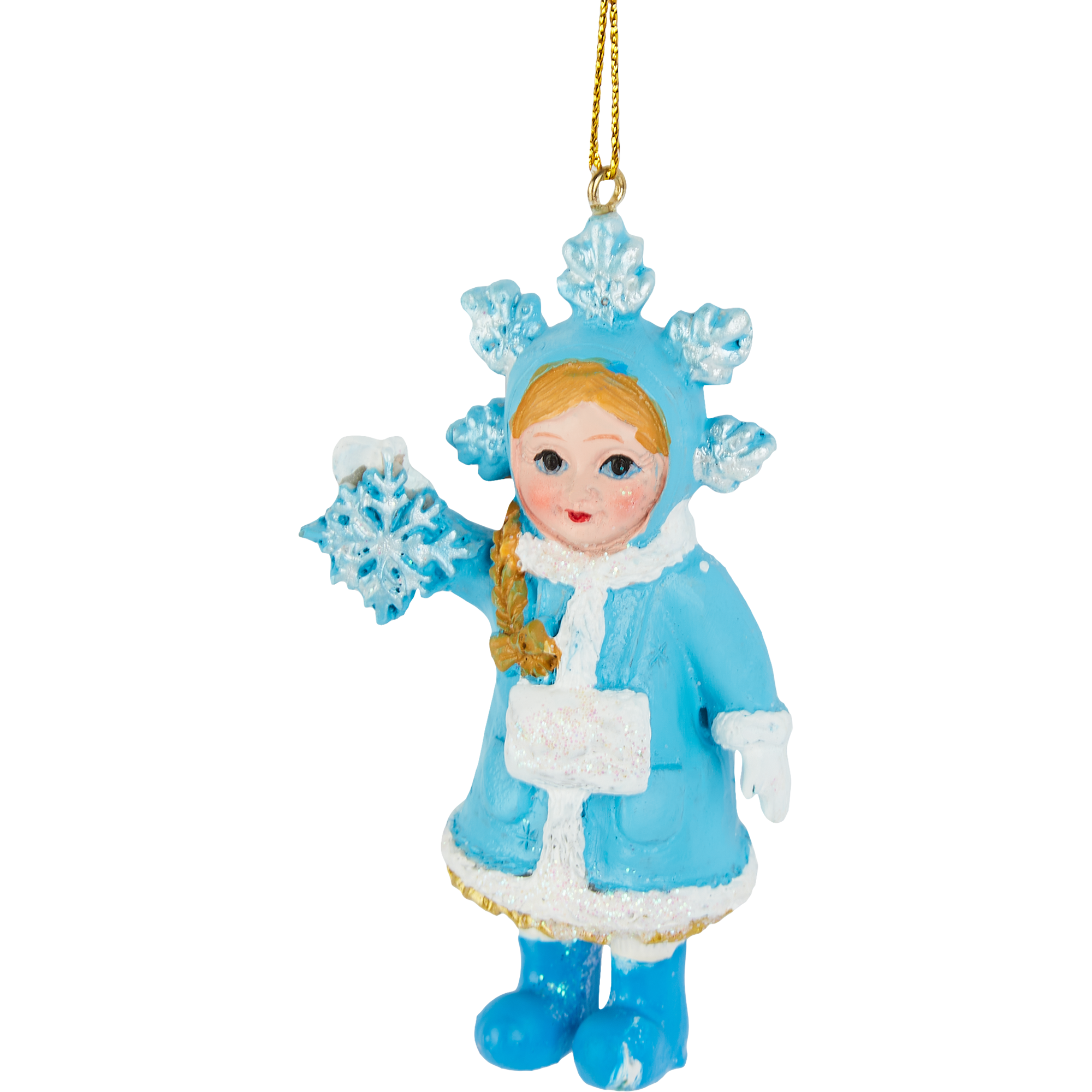 Изображение товара Подвес Девочка Снежинка 8.8x5.3 см цвет разноцветный