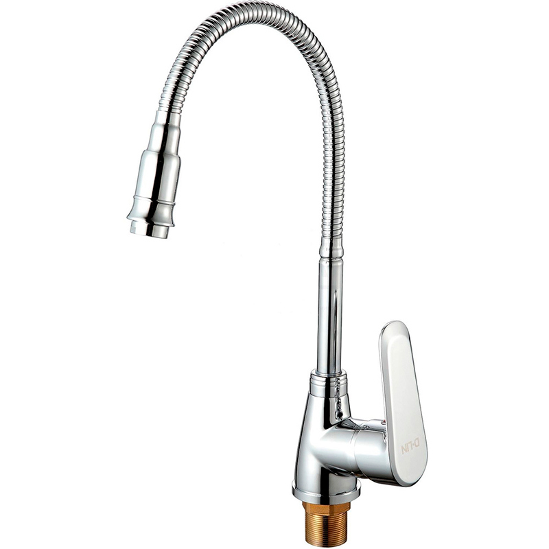 Изображение товара Смеситель для кухни D-lin D150362-Q высота 20 см цвет хром