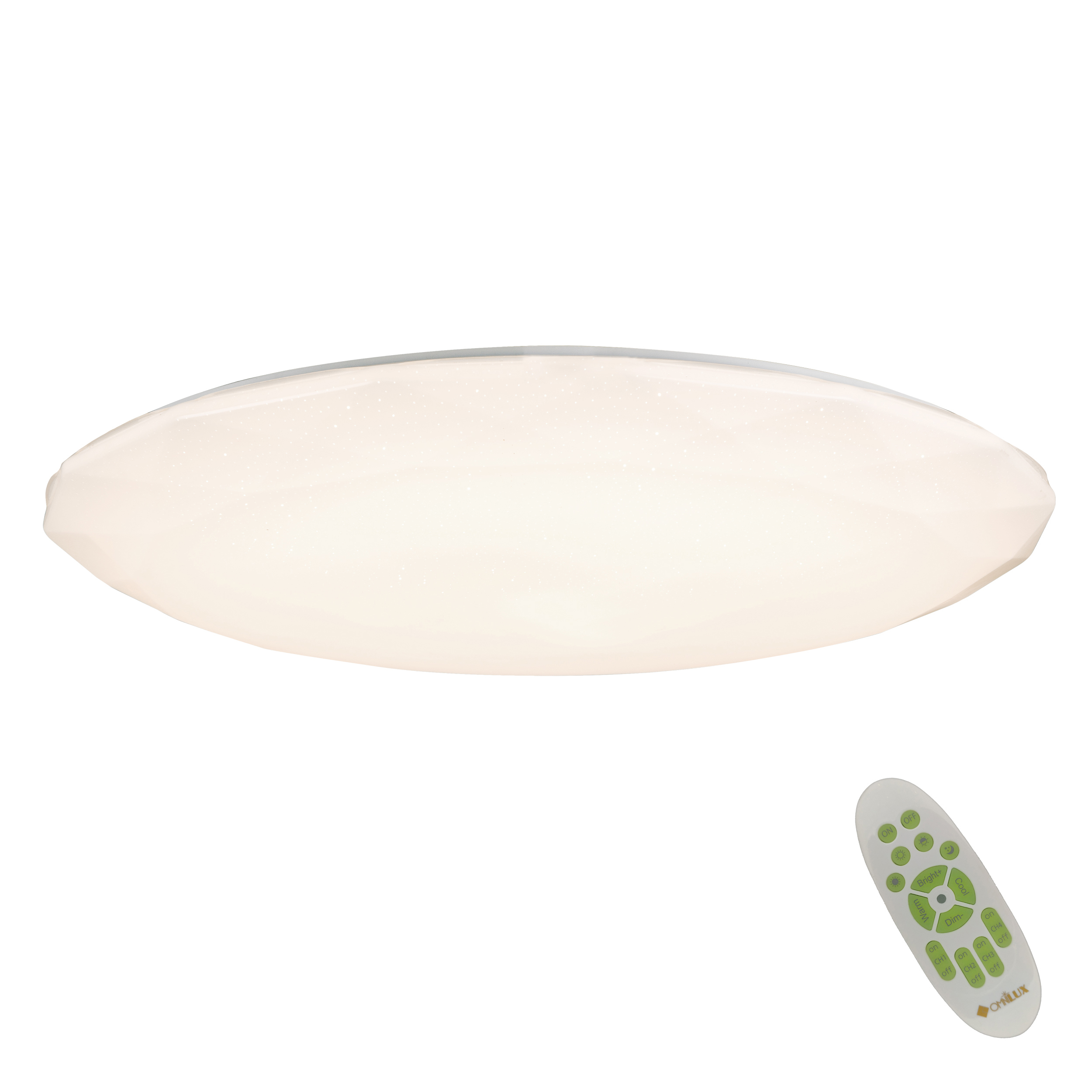 Изображение товара Светодиодная люстра потолочная OMNILUX OML-47207-80 с пультом управления, белый свет