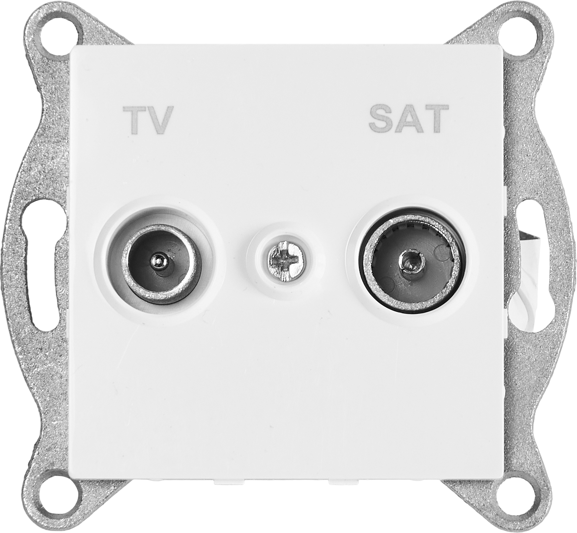 Изображение товара ТВ-розетка оконечная встраиваемая Gusi Electric Ugra без заземления цвет белый