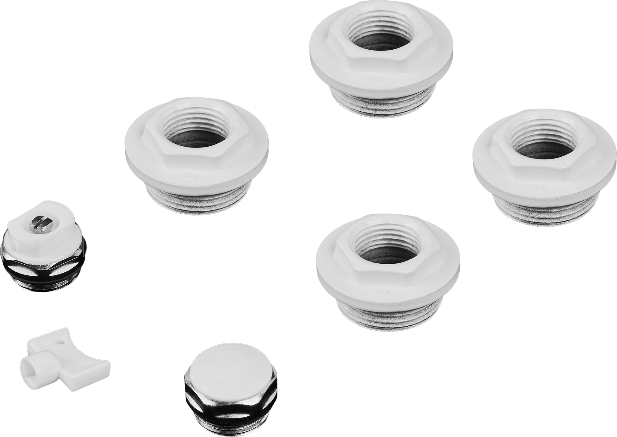 Изображение товара Комплект монтажный для радиаторов 1/2 дюйма с воздухоотводчиком