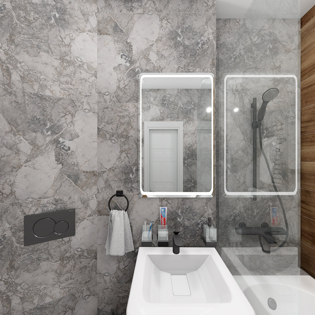 Изображение товара Керамогранит Idalgo Home 600x1200 мм серый для внутренней и наружной облицовки