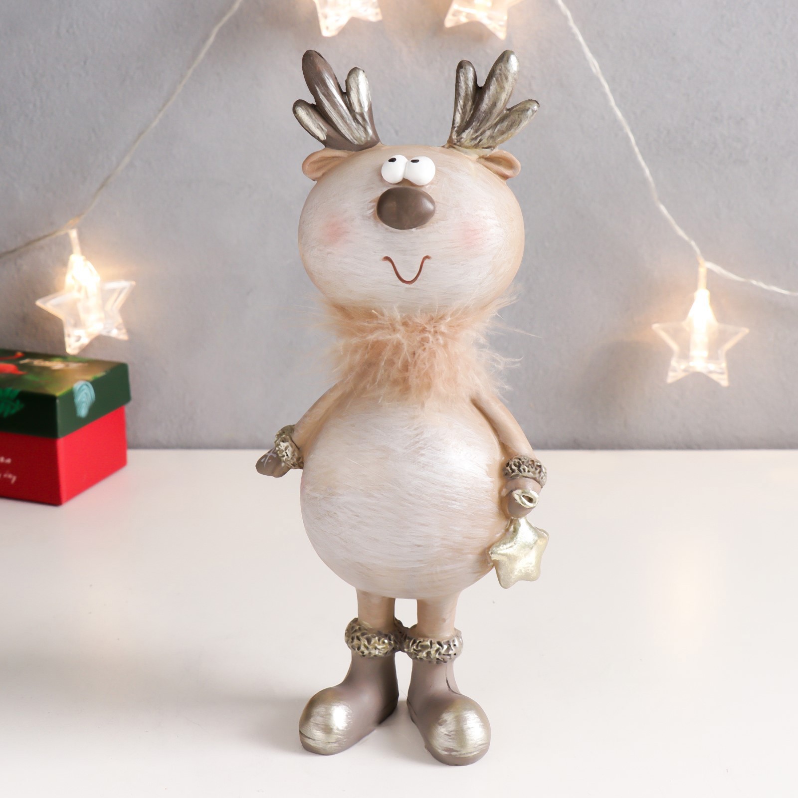 Изображение товара SIMALAND Смешной олешка в сапожках с звёздочкой, 26x12x8 см