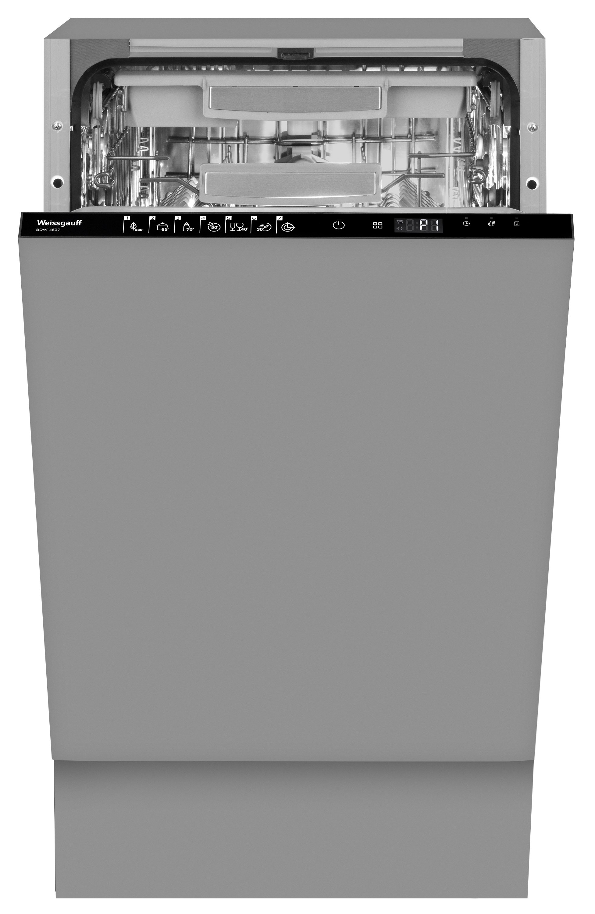 Изображение товара Встраиваемая посудомоечная машина Weissgauff BDW 4537 45 см черная