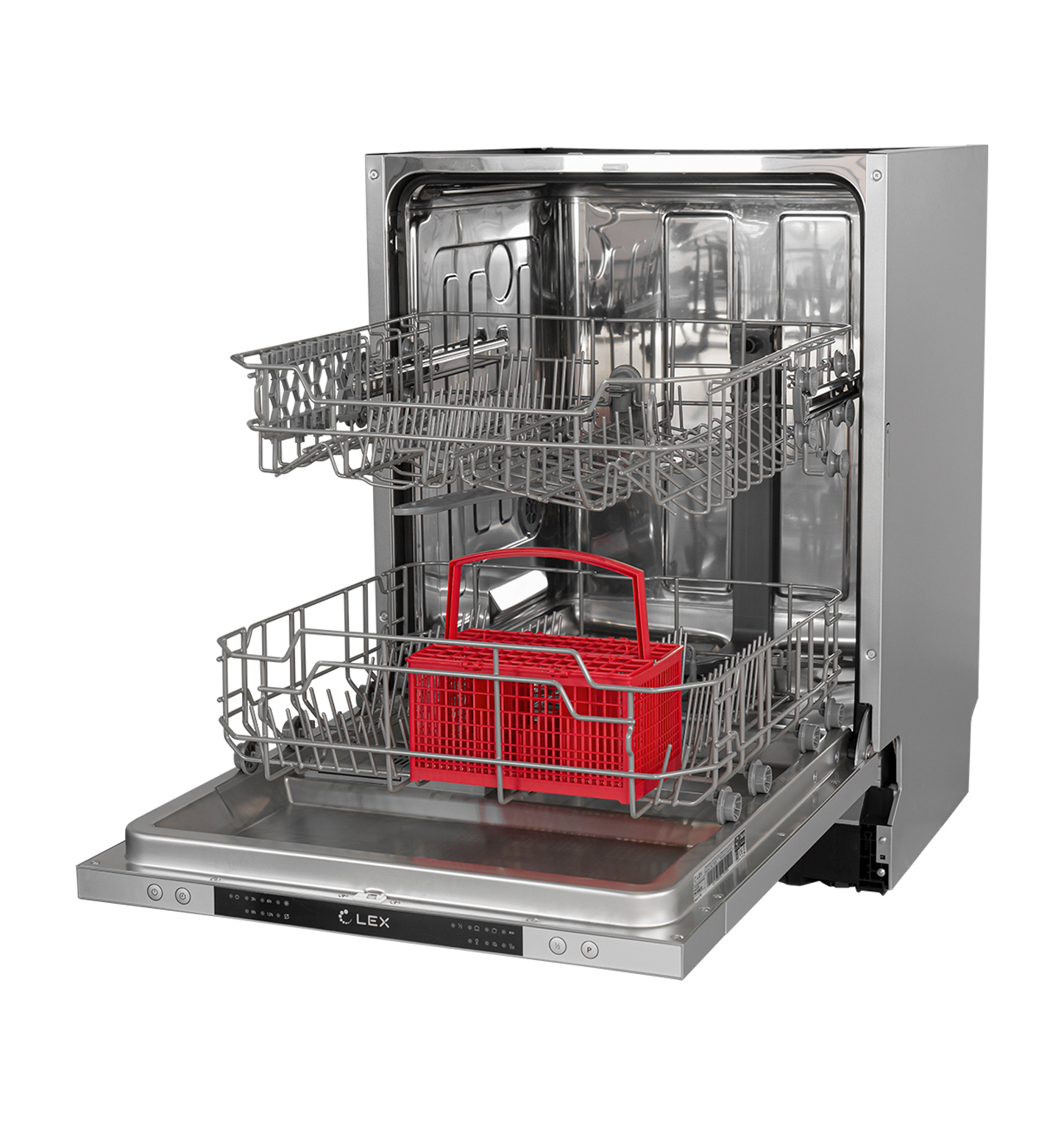 Изображение товара Встраиваемая посудомоечная машина Lex PM 6062 B 60 см серый нержавеющая сталь