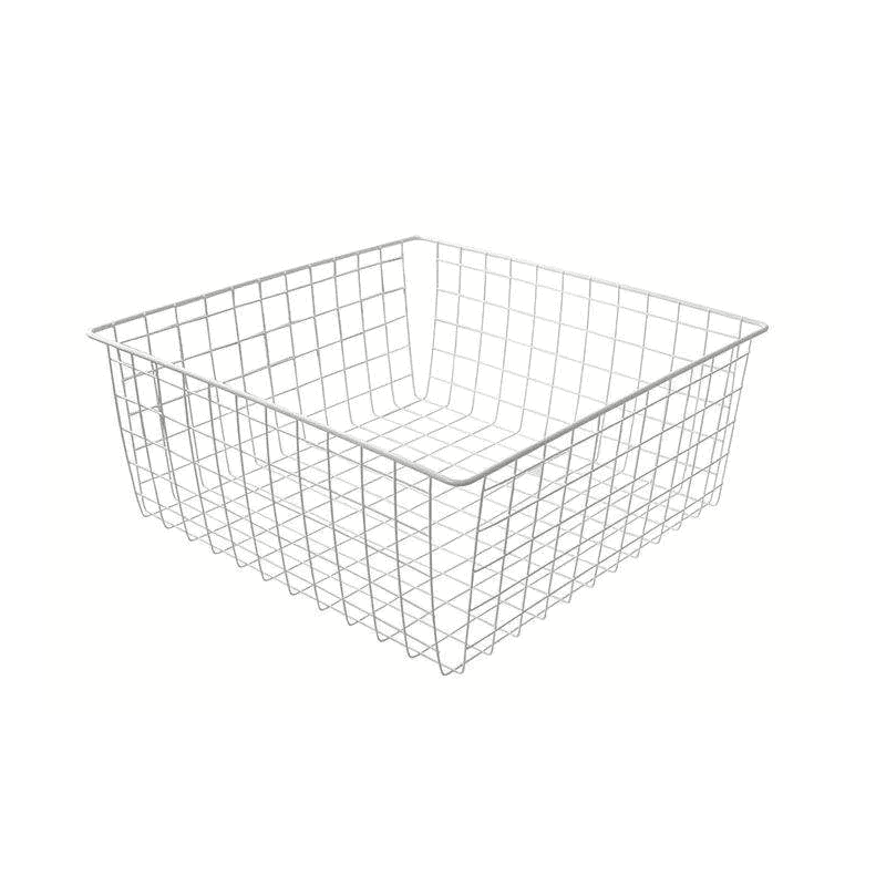 Изображение товара Корзина GTV 14184 43x20x48 см металлическая пластиковая белая для шкафа