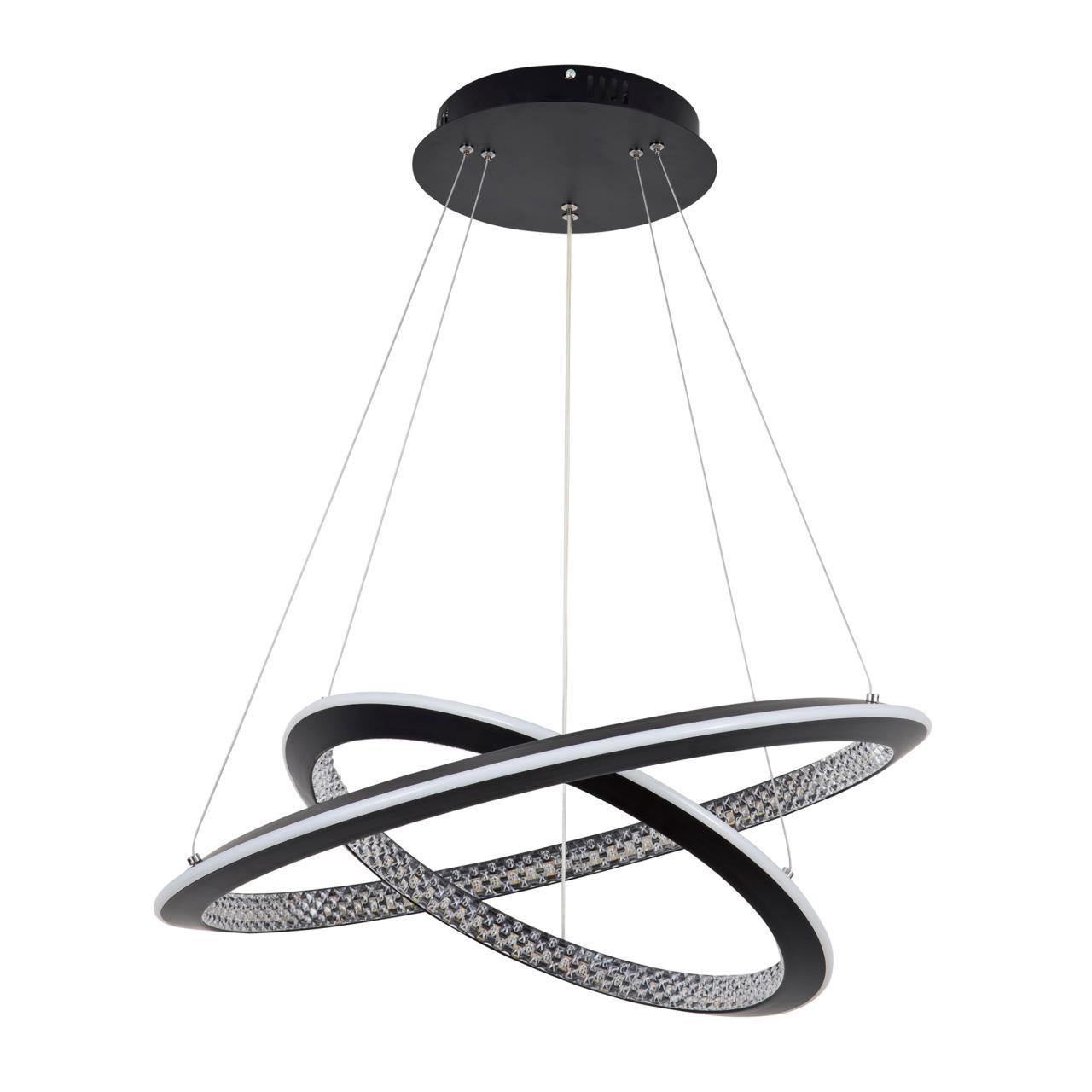 Изображение товара Светильник подвесной светодиодный LED4U 8564-600-400.BK L8564-600-400 20 м² нейтральный белый свет цвет черный