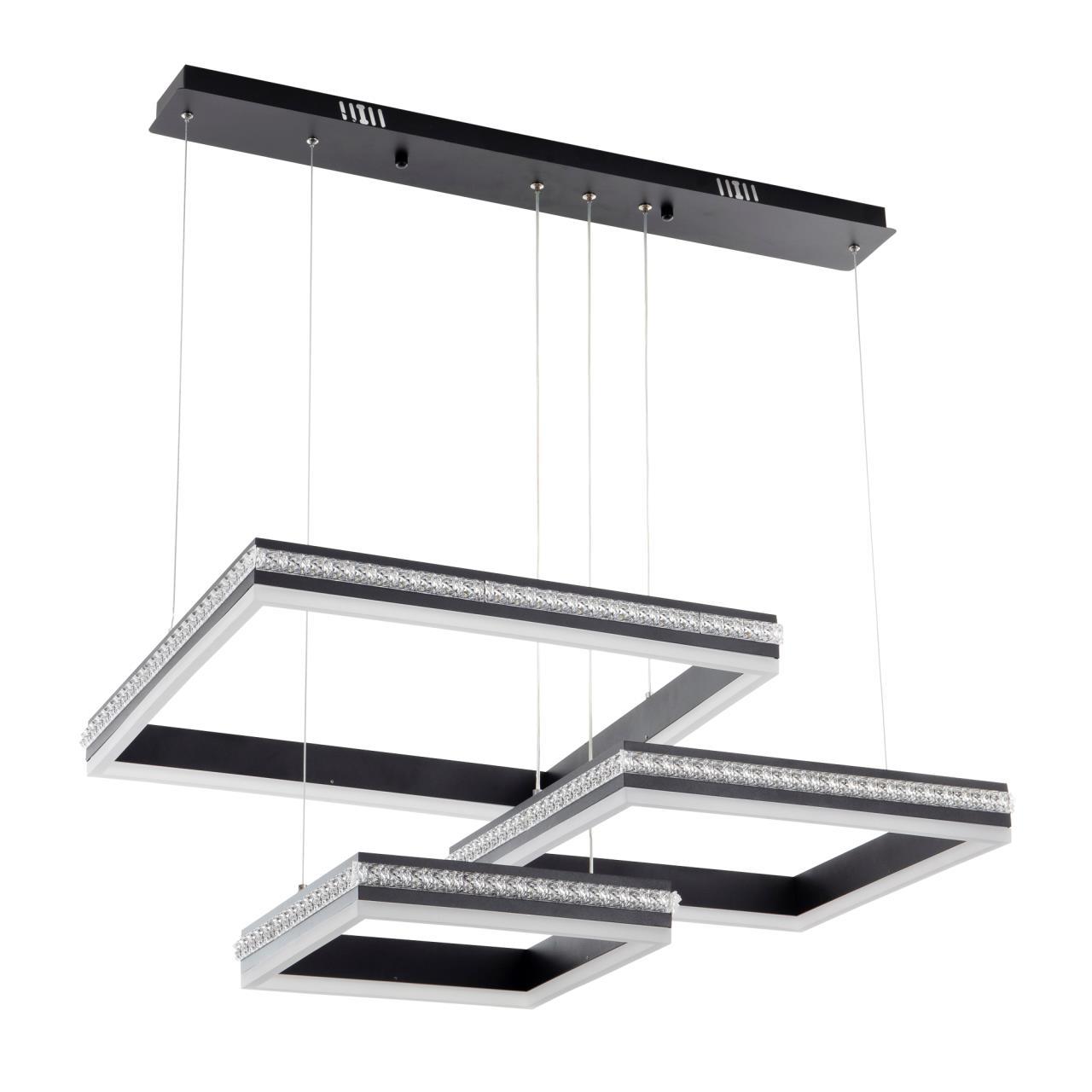 Изображение товара Светильник подвесной светодиодный LED4U 8596-500-400-300.BK L8596-500-400-300 30 м² нейтральный белый свет цвет черный