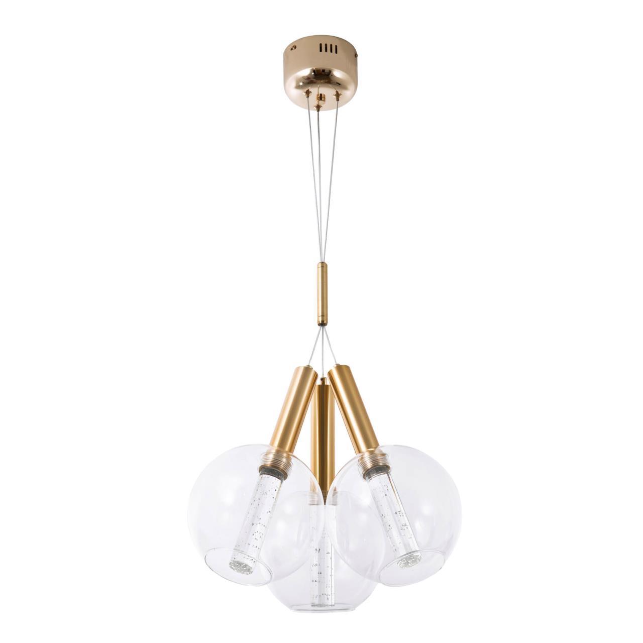 Изображение товара Подвесной светильник MODELUX ML.88917.3 GD с 3 плафонами в стиле модерн