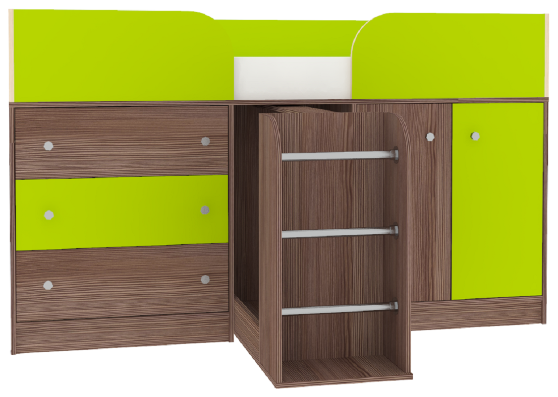 Изображение товара Кровать-чердак Кариви КИВи для детской комнаты 184x113x84 см