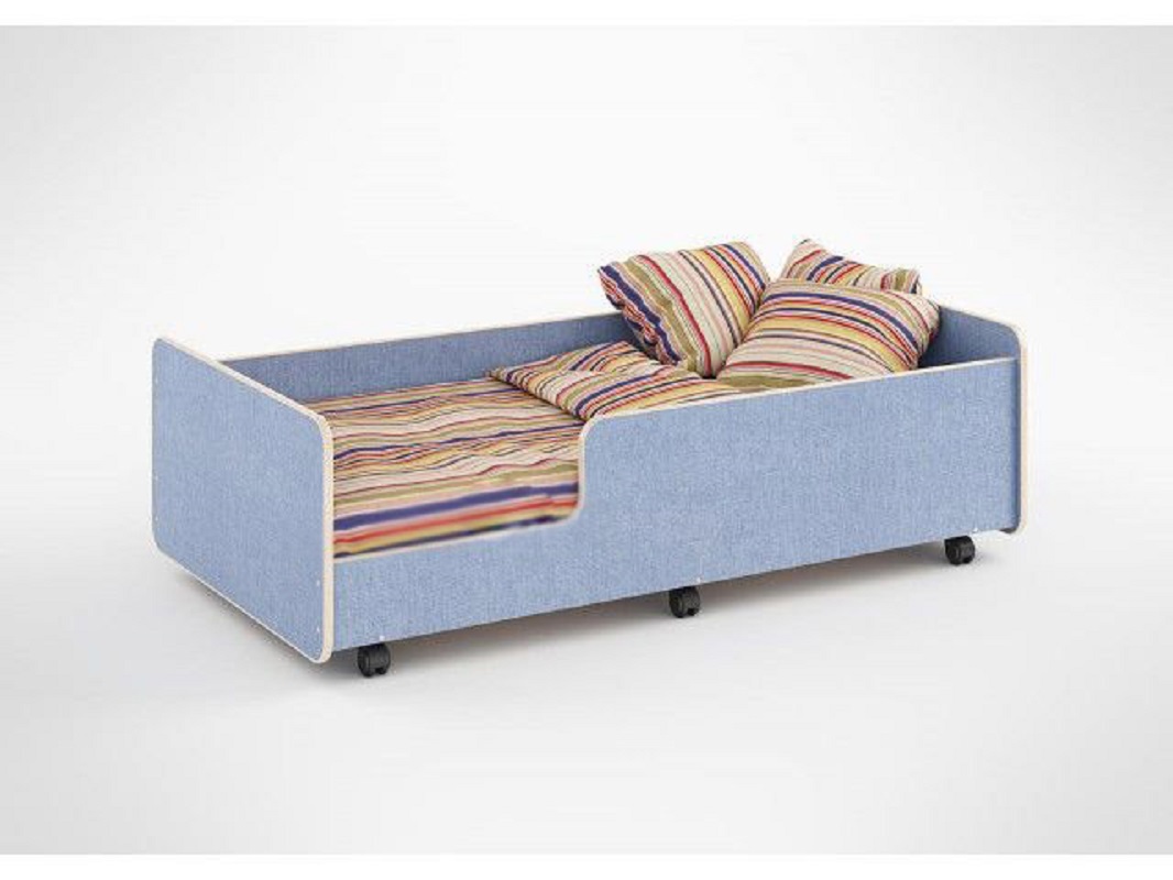 Изображение товара Детская кровать Кариви Сказка Л-24 голубая выдвижная без матраса