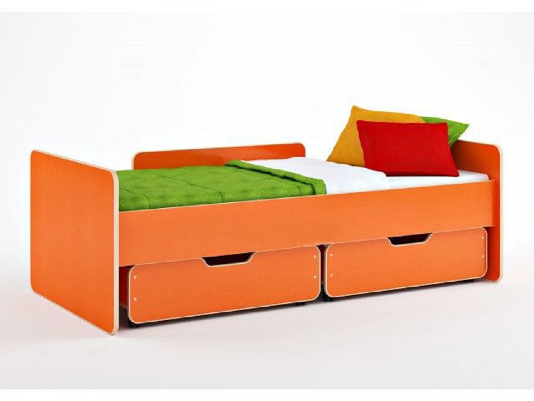 Изображение товара Кровать детская Кариви Сказка Л-14.1 оранжевая