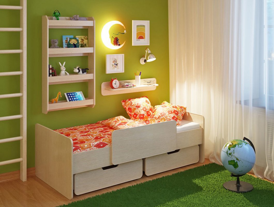 Изображение товара Кровать с полками Кариви Сказка Л-14.1 для детей 184.2x90 см