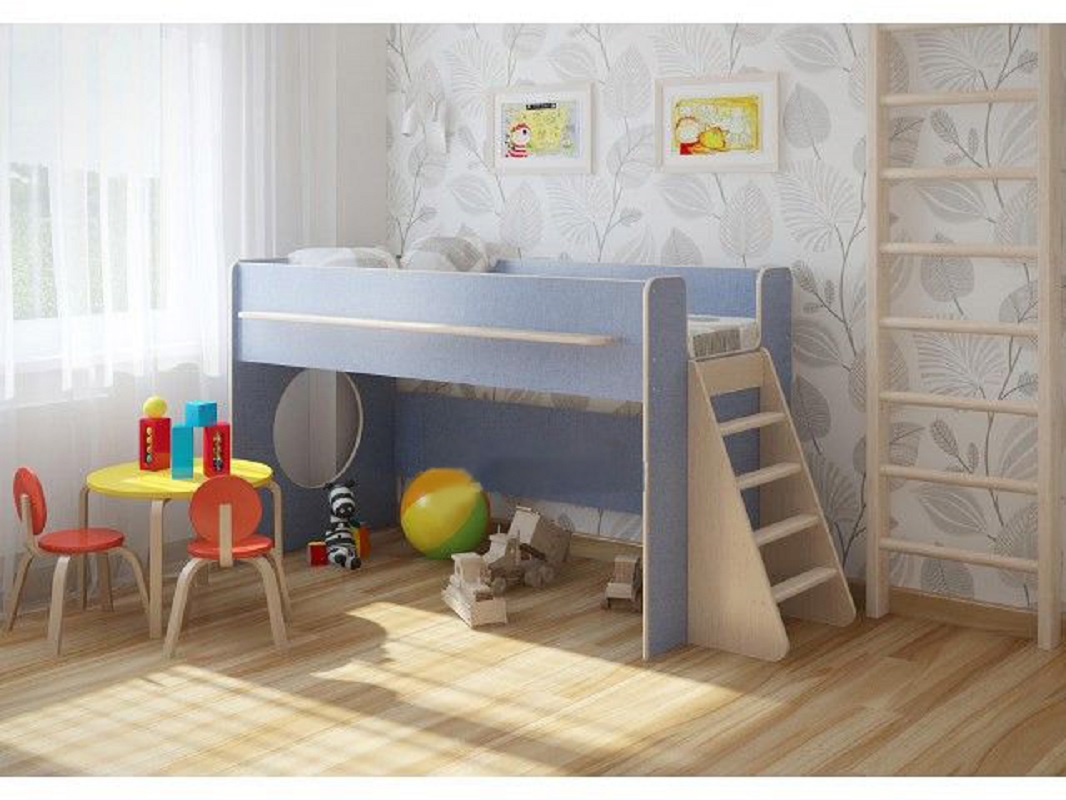 Изображение товара Детская кровать Кариви Сказка 217.60x120 см из ЛДСП с игровой зоной