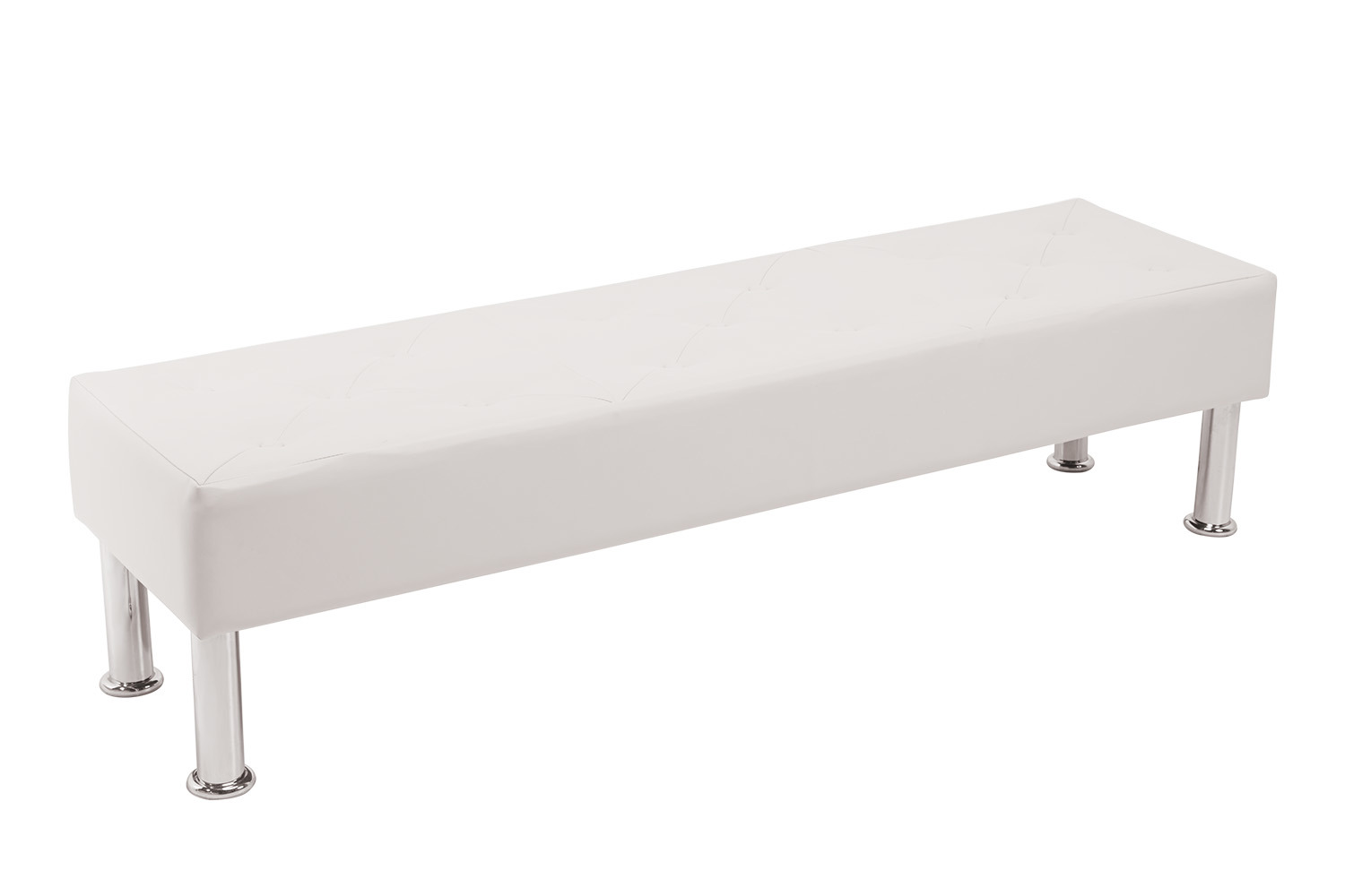 Изображение товара Скамья МФ Мира 150x49x40 см ДСП цвет белый