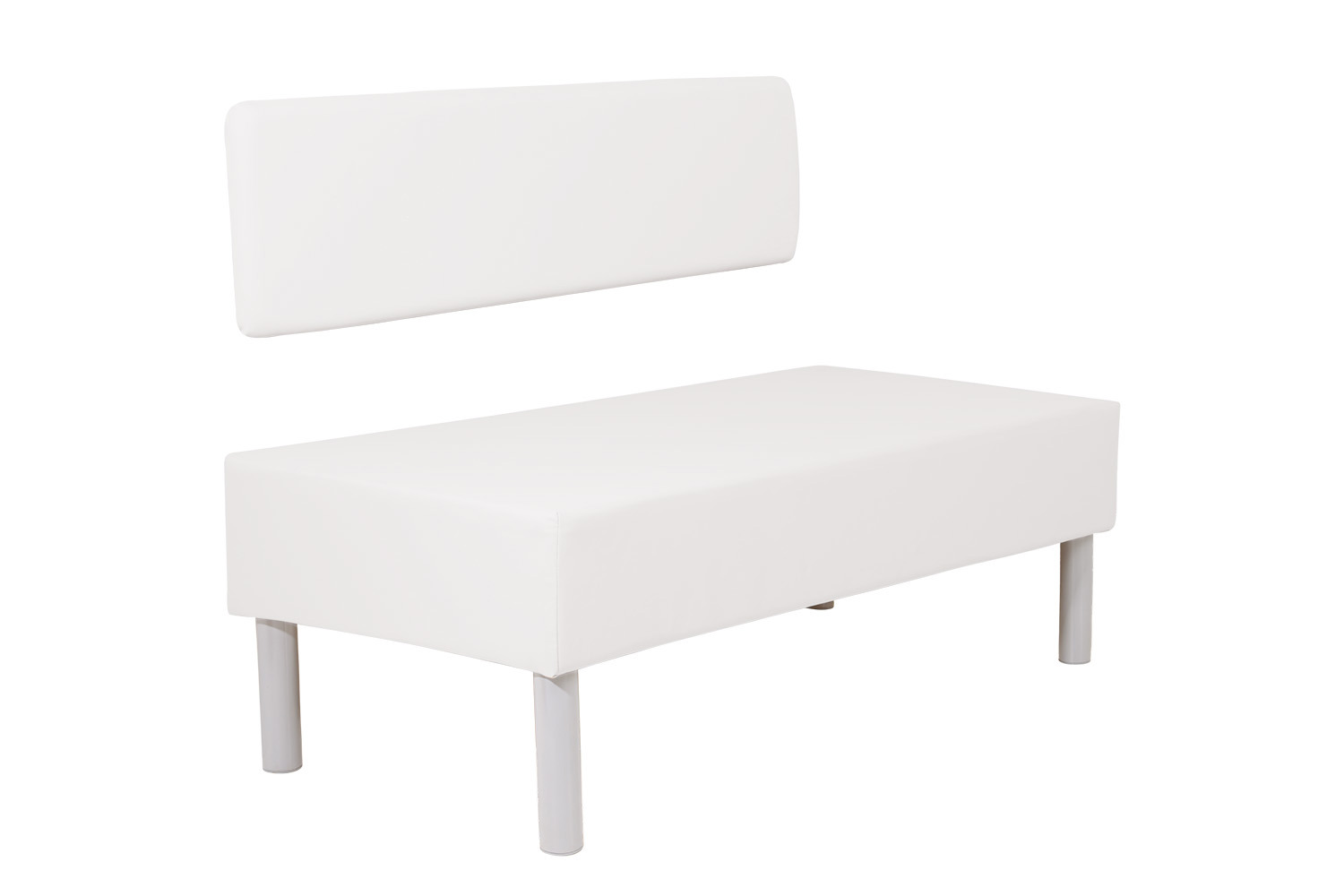 Изображение товара Скамья МФ Мира 130x45x59 см ДСП цвет белый