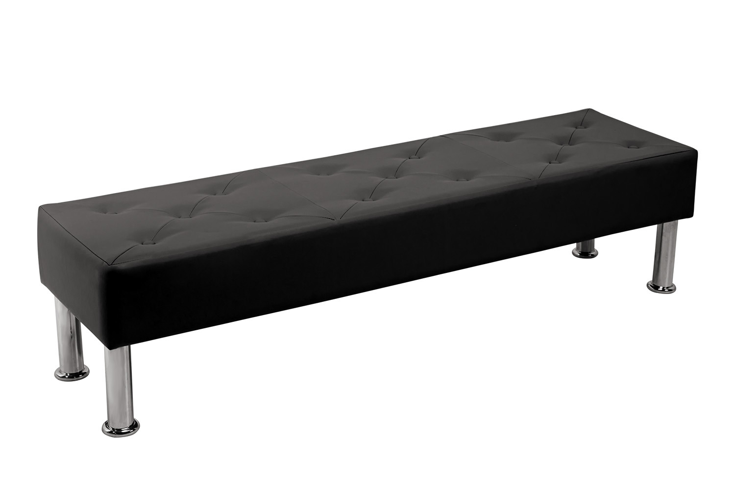 Изображение товара Скамья МФ Мира 150x49x40 см ДСП цвет черный