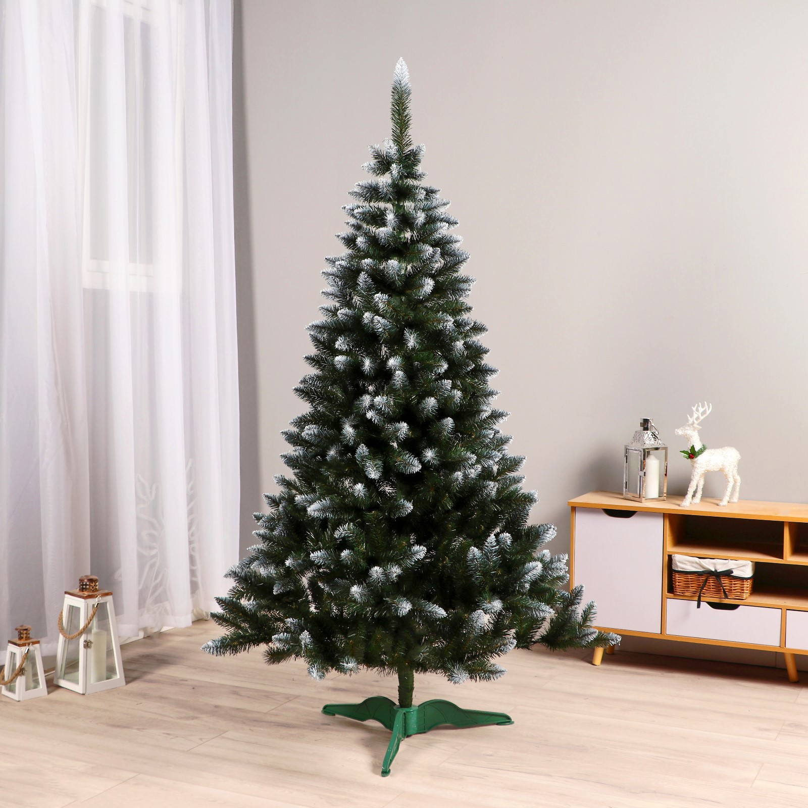 Изображение товара Ель новогодняя искусственная Simaland 9242352 Крымская заснеженная 220 см