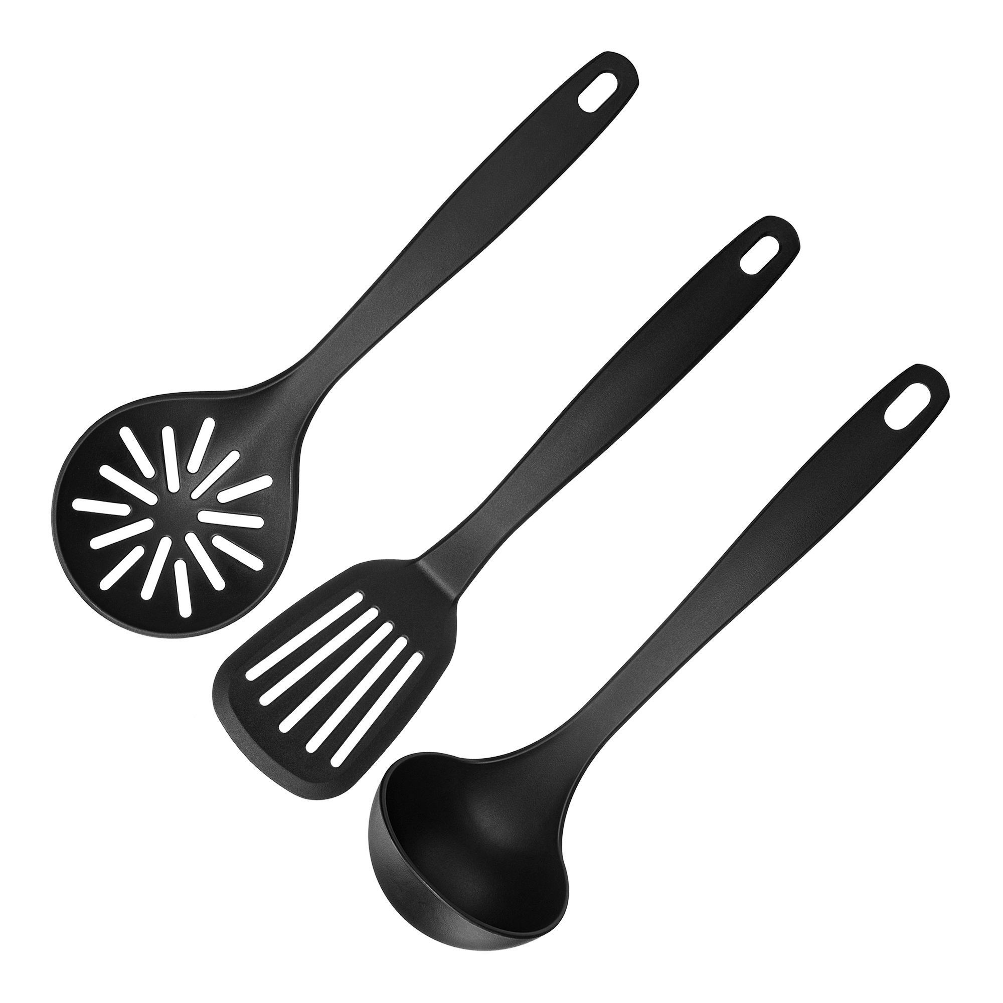 Изображение товара Набор кухонных принадлежностей DELINIA 3 предмета пластиковый черный
