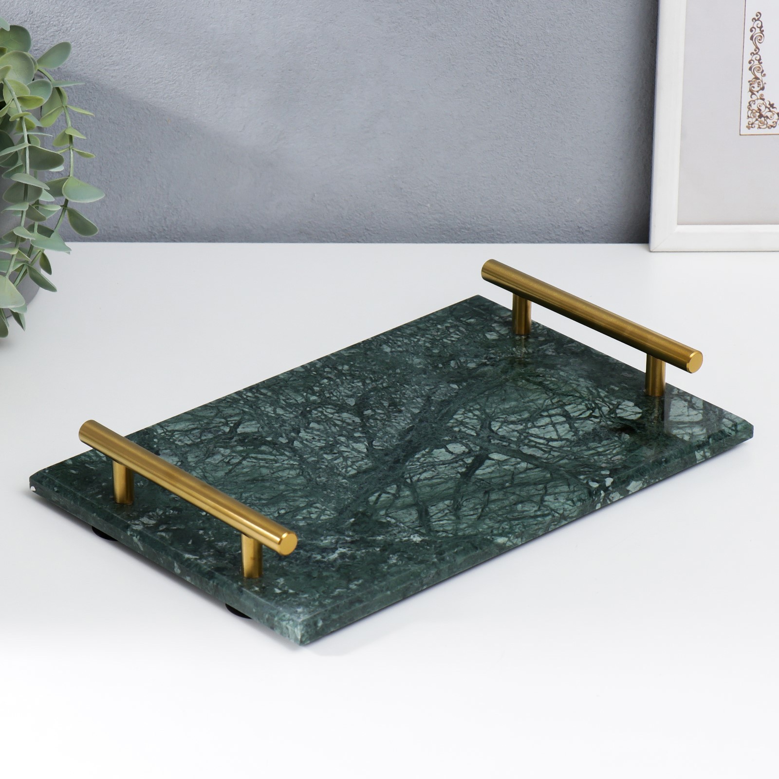 Изображение товара Подставка интерьерная "Малахит" 4x20x30 см