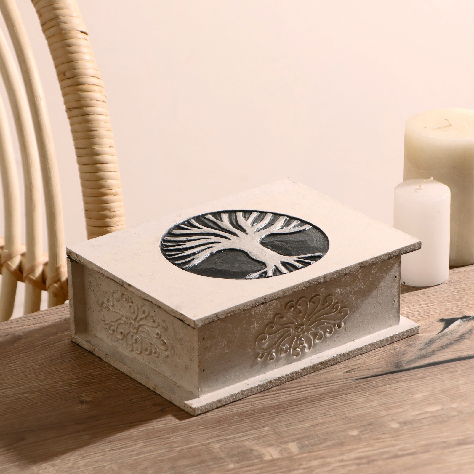 Изображение товара Шкатулка "Древо жизни" 20x15x7.5 см албезия