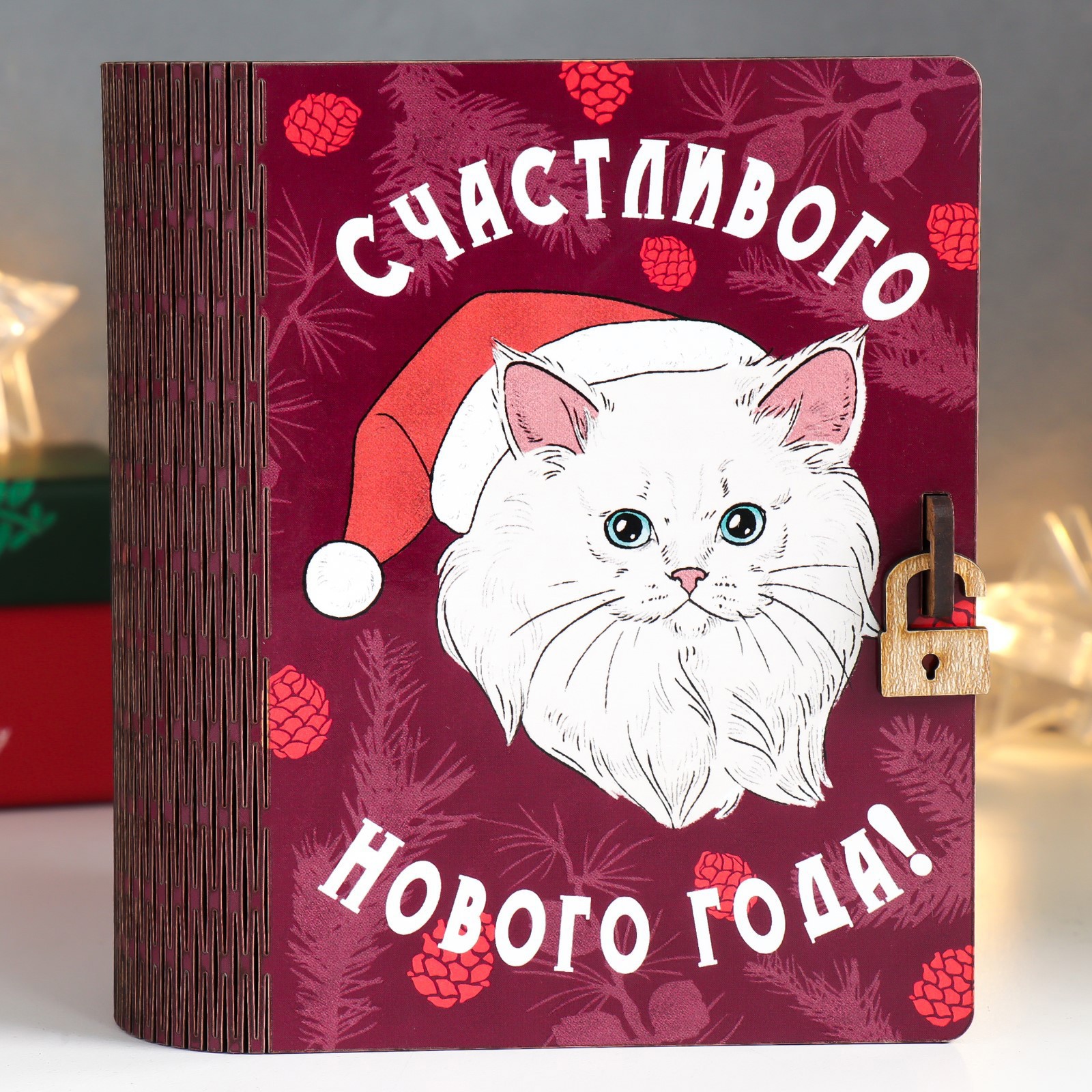 Изображение товара Шкатулка-книга «Котофей» 14x10x5,5 см — яркий сувенир