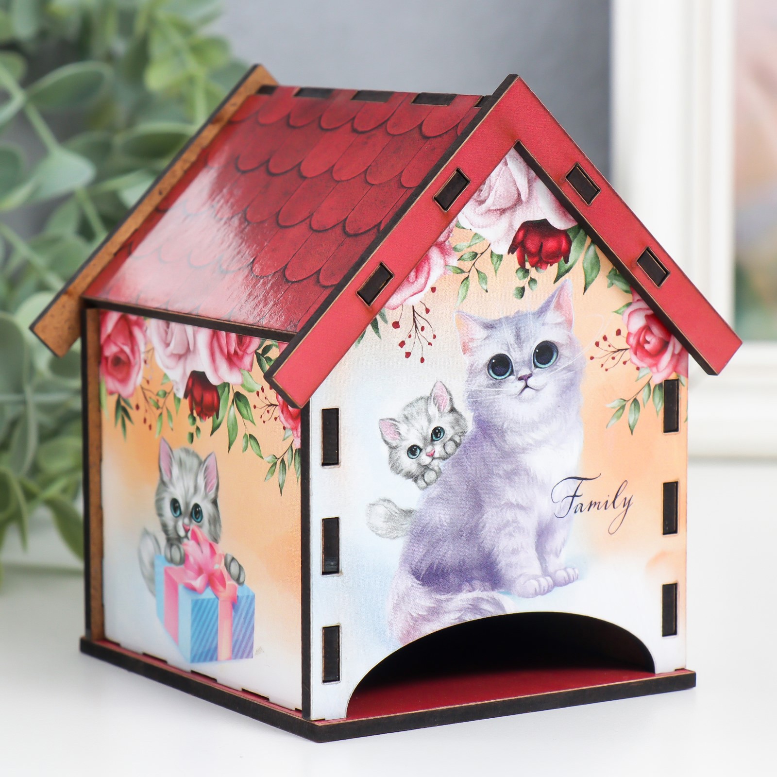 Изображение товара Чайный домик "Кошки" 12x10.5 см