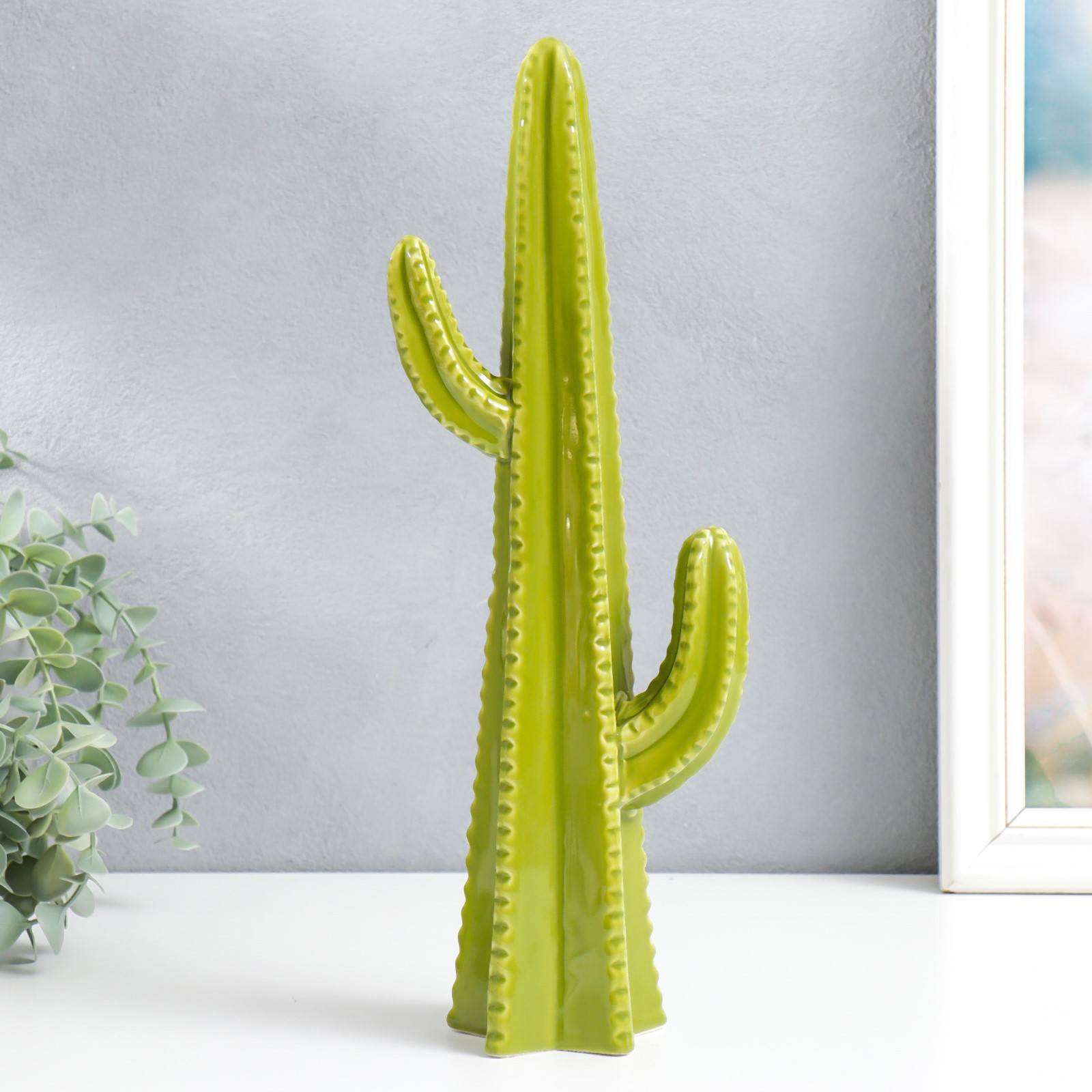 Изображение товара Фигурка "Кактус Цереус" зелёный 6.3x12.5x34.5 см
