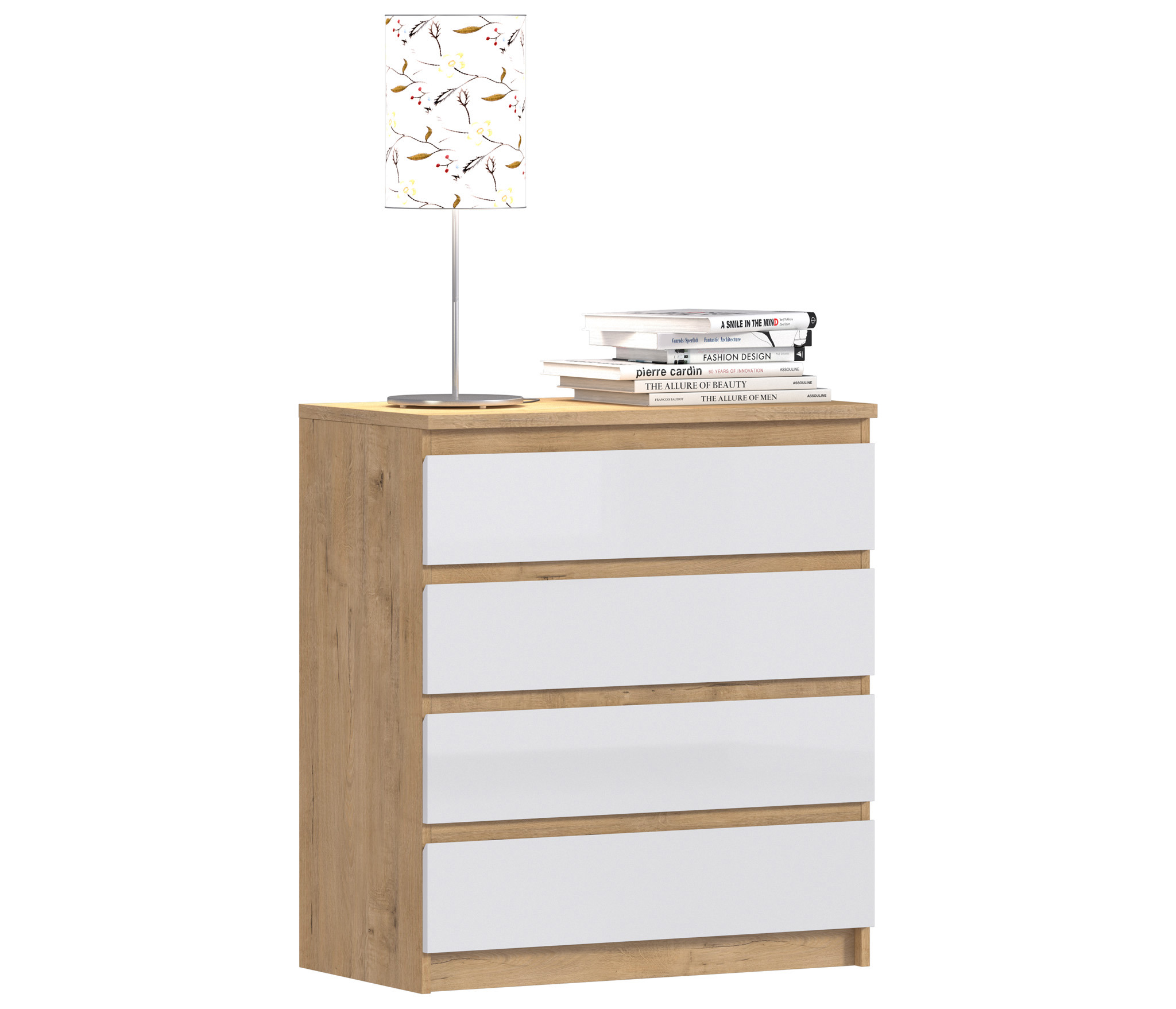 Изображение товара Комод Столплит Веста сб-2256 4 ящика 80x44x88 см ЛДСП цвет бежевый