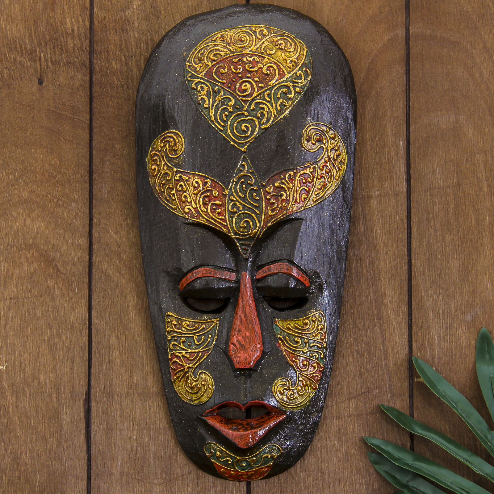 Изображение товара Панно маска "Чудо" дерево 3x12x30 см