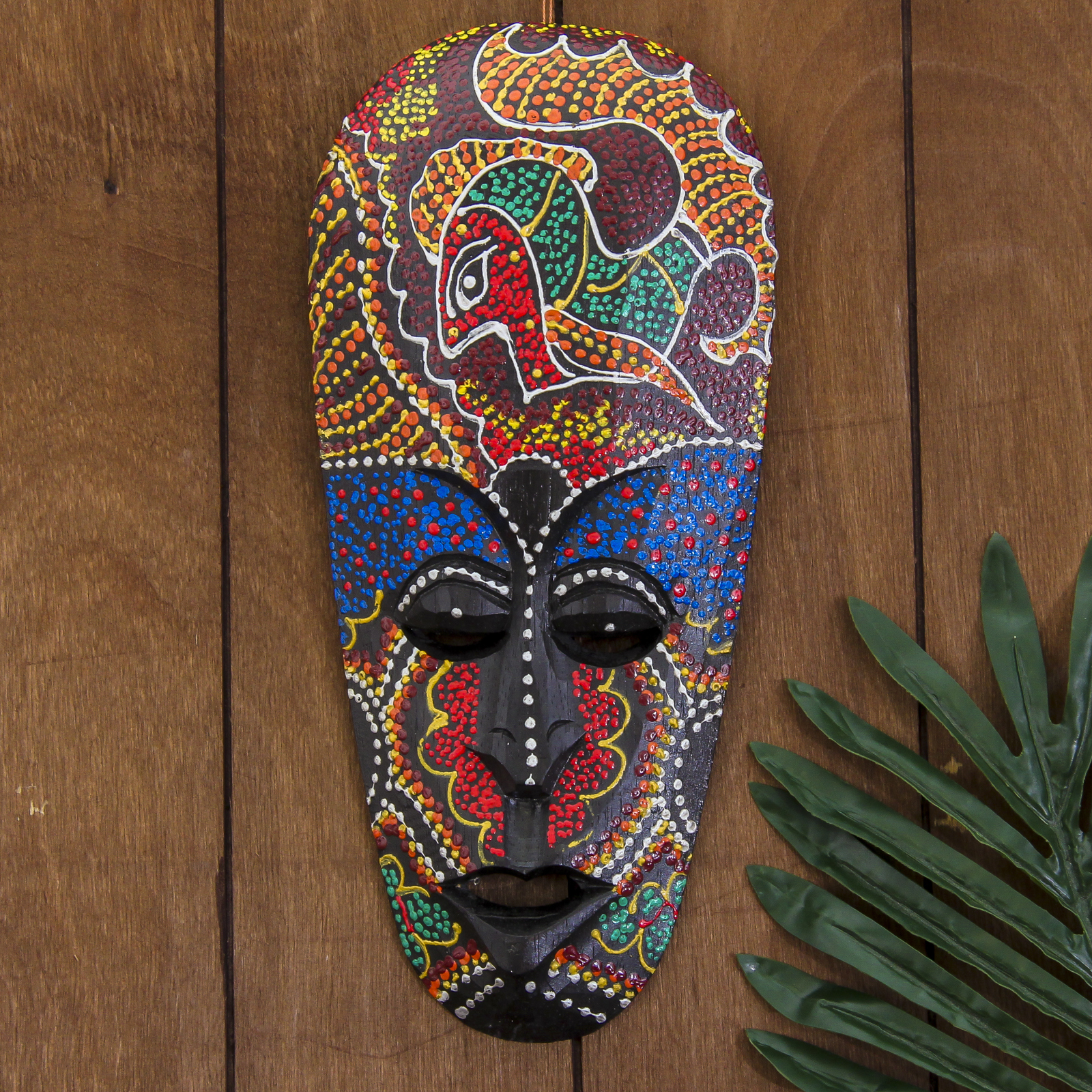 Изображение товара Панно маска "Абориген рыбка" 3x12x30 см