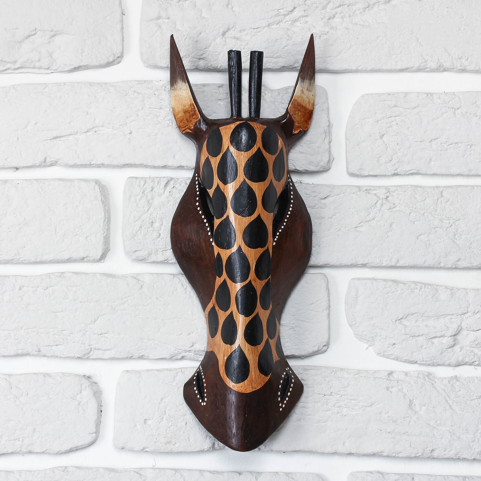 Изображение товара Панно маска "Жираф" 30x11x4.5 см