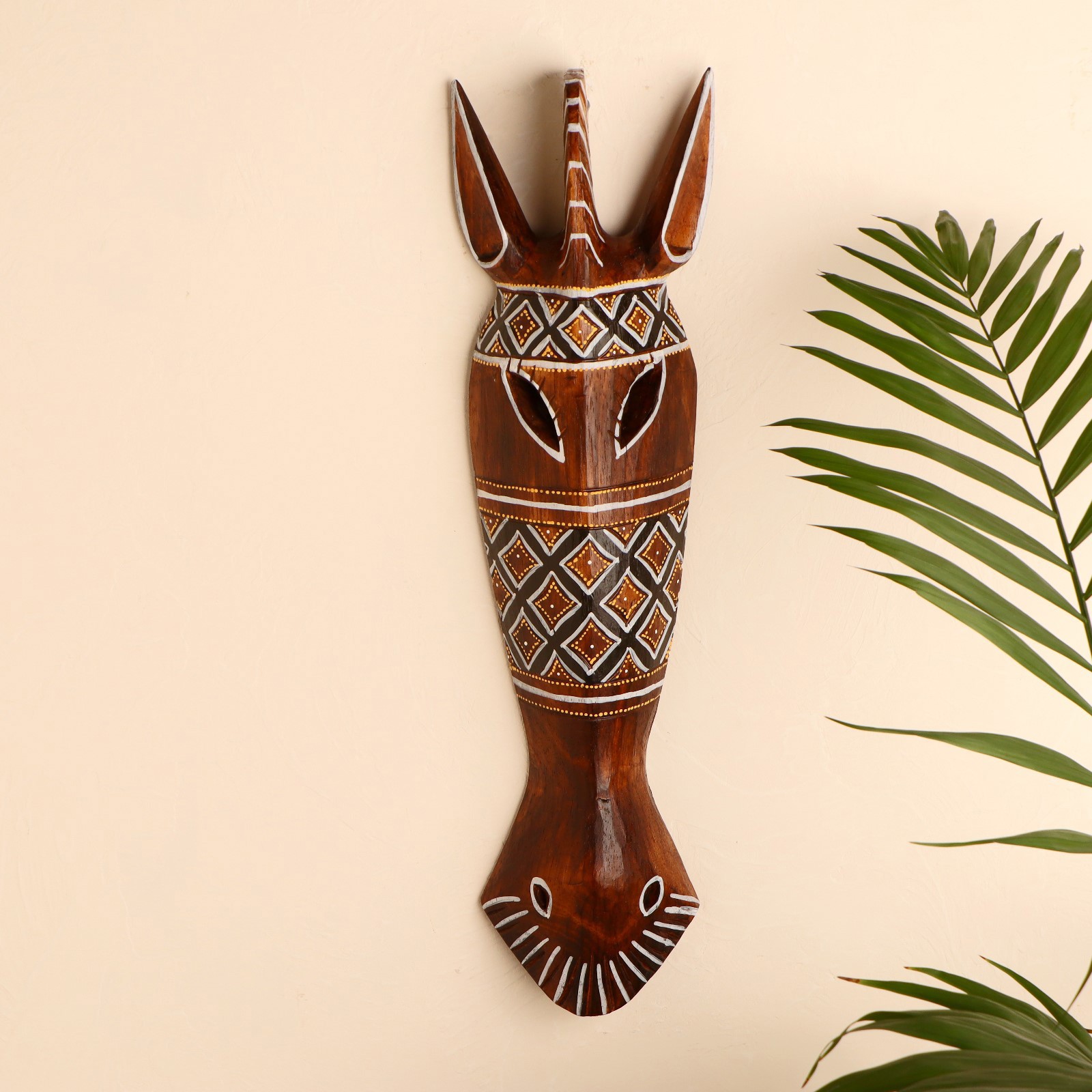 Изображение товара Панно маска "Зебра геометрия" 50x11x5 см