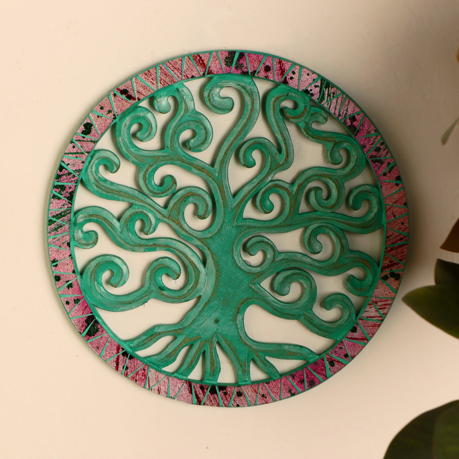 Изображение товара Панно "Древо жизни" травянисто-зелёное 30 см