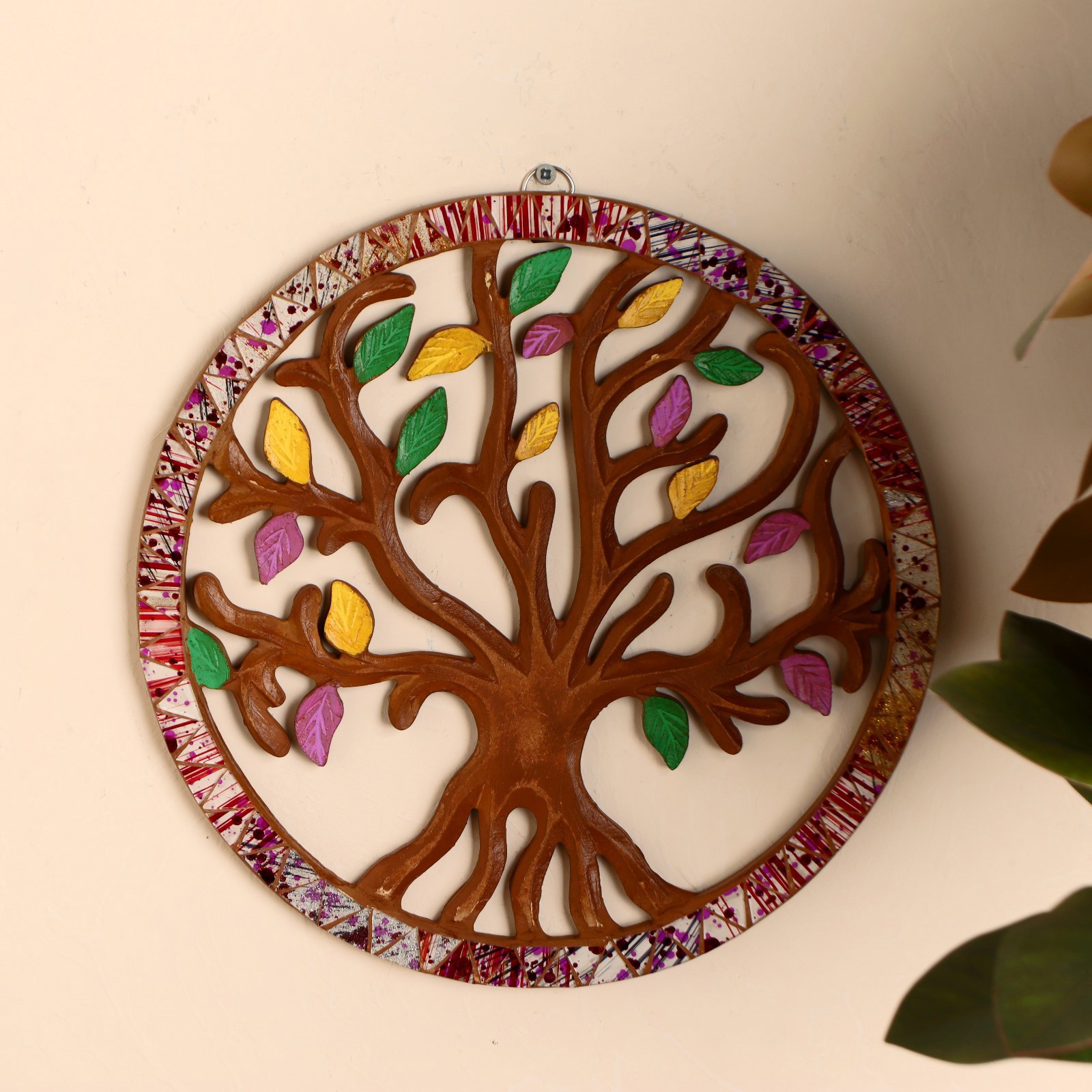 Изображение товара Панно Древо жизни коричневое 30 см — ручная работа