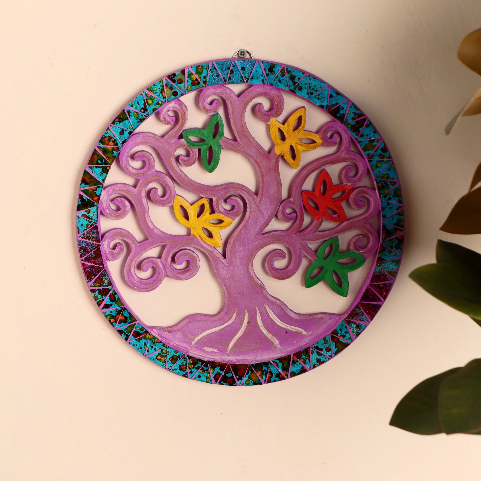 Изображение товара Декоративное панно SIMALAND Древо жизни Розовый 30 см