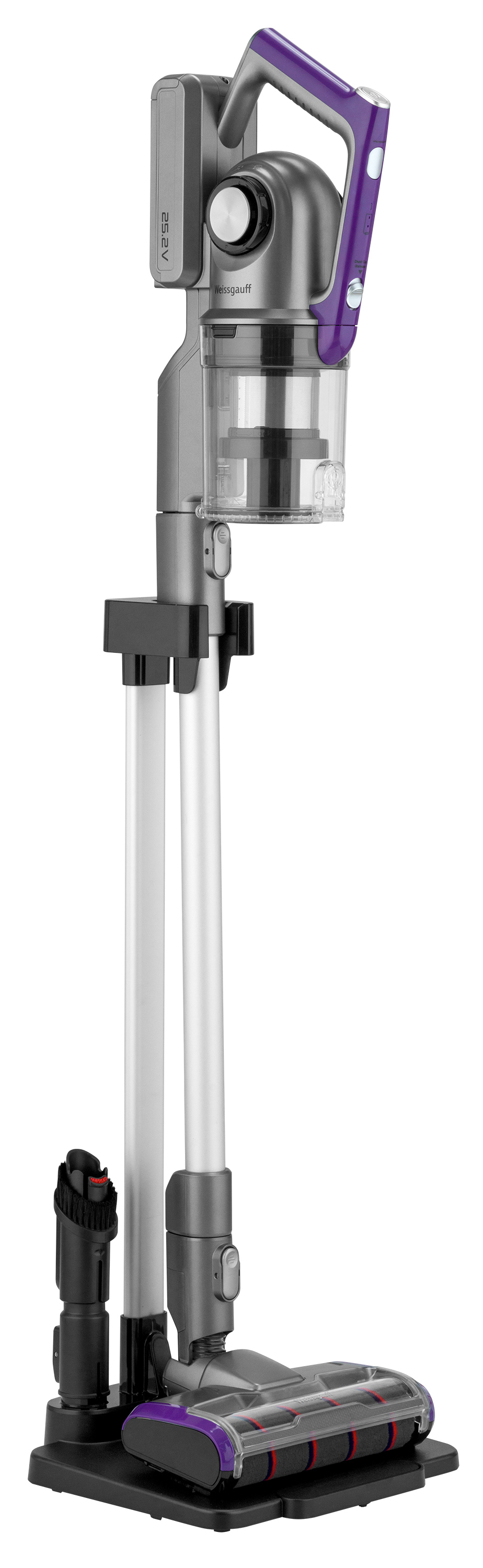 Изображение товара Вертикальный аккумуляторный пылесос Weissgauff V18 BLDC Turbo Soft Brush