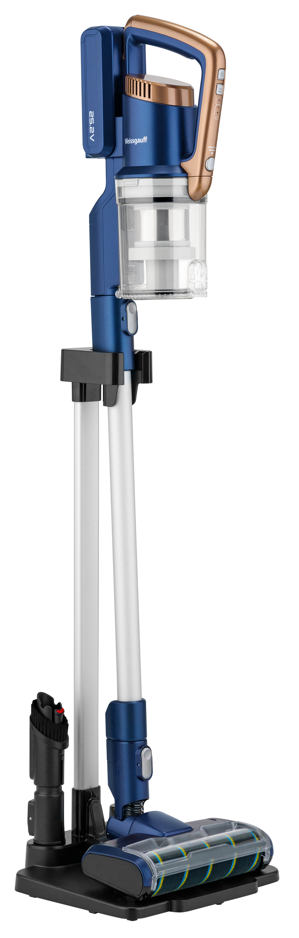 Изображение товара Вертикальный аккумуляторный пылесос Weissgauff V18 Turbo Wash & Dry 160 Вт влажная сухая уборка