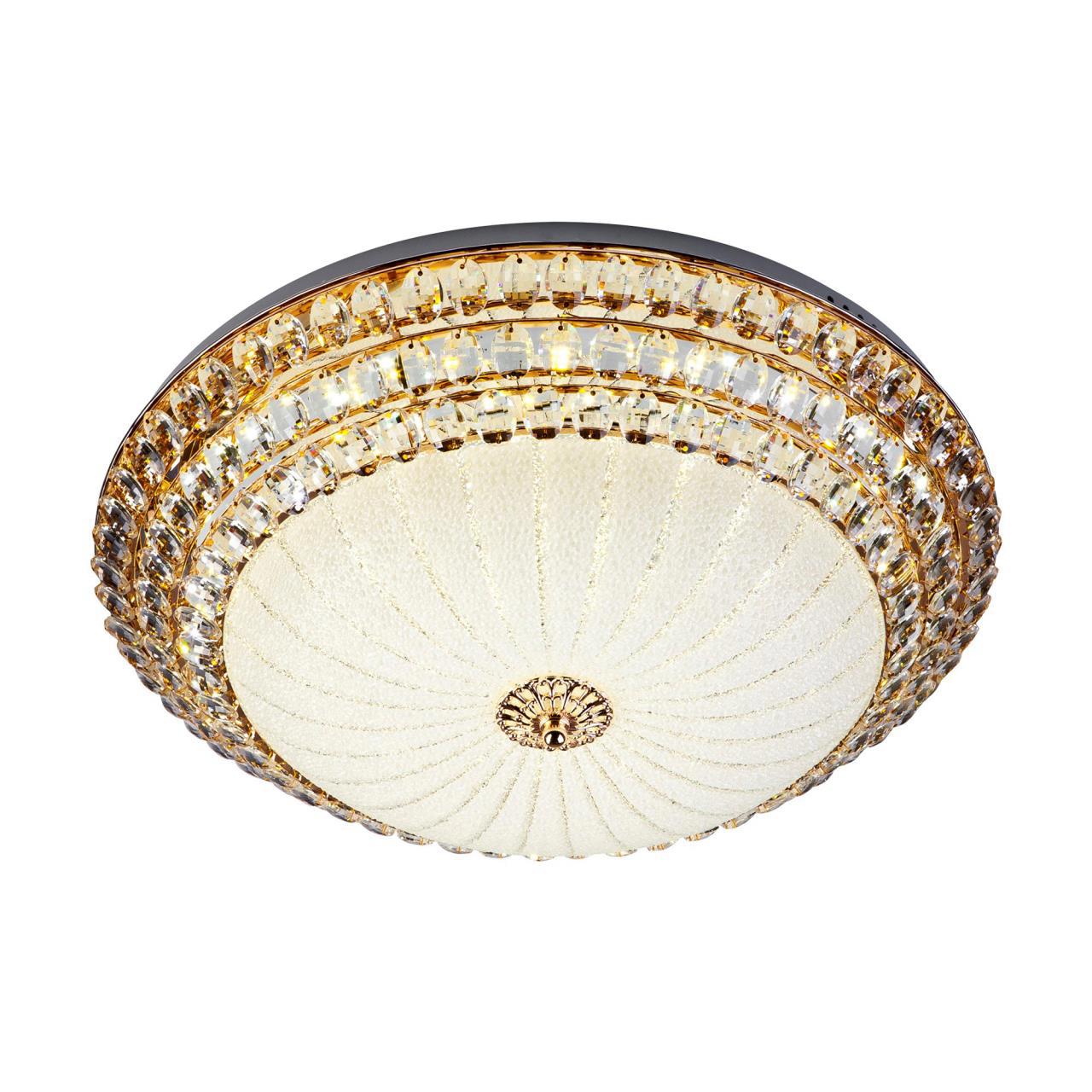 Изображение товара Настенно-потолочный светильник LED4U L1101-750 GD с пультом 8 м² золотой стиль модерн