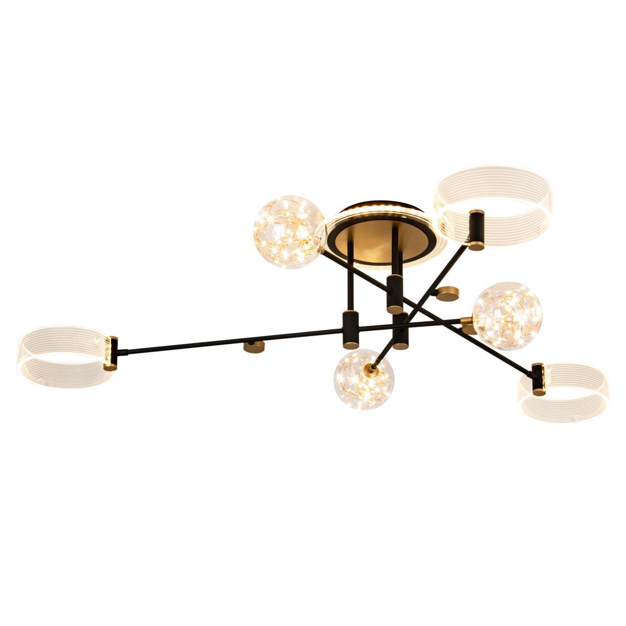 Изображение товара Светильник настенно-потолочный LED4U L3110-6 3 м² нейтральный белый свет цвет черный