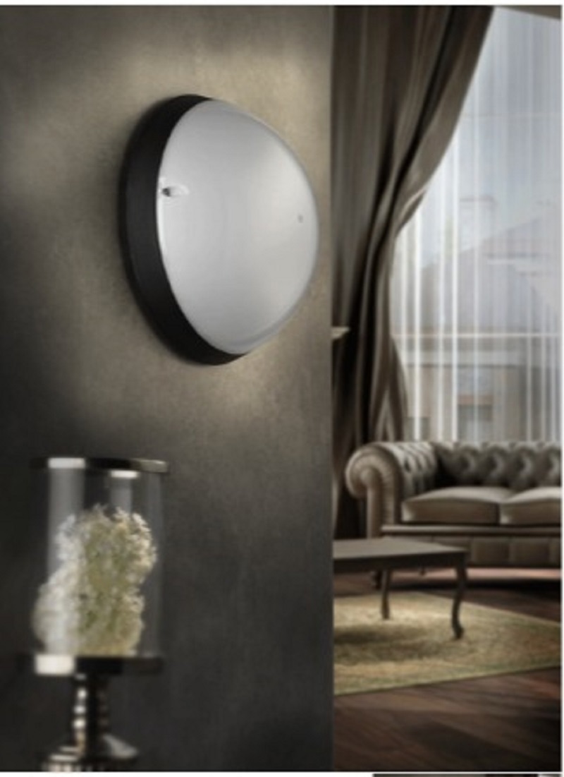 Изображение товара Настенно-потолочный светодиодный светильник HOROZ ELECTRIC 12 Вт IP54 черный