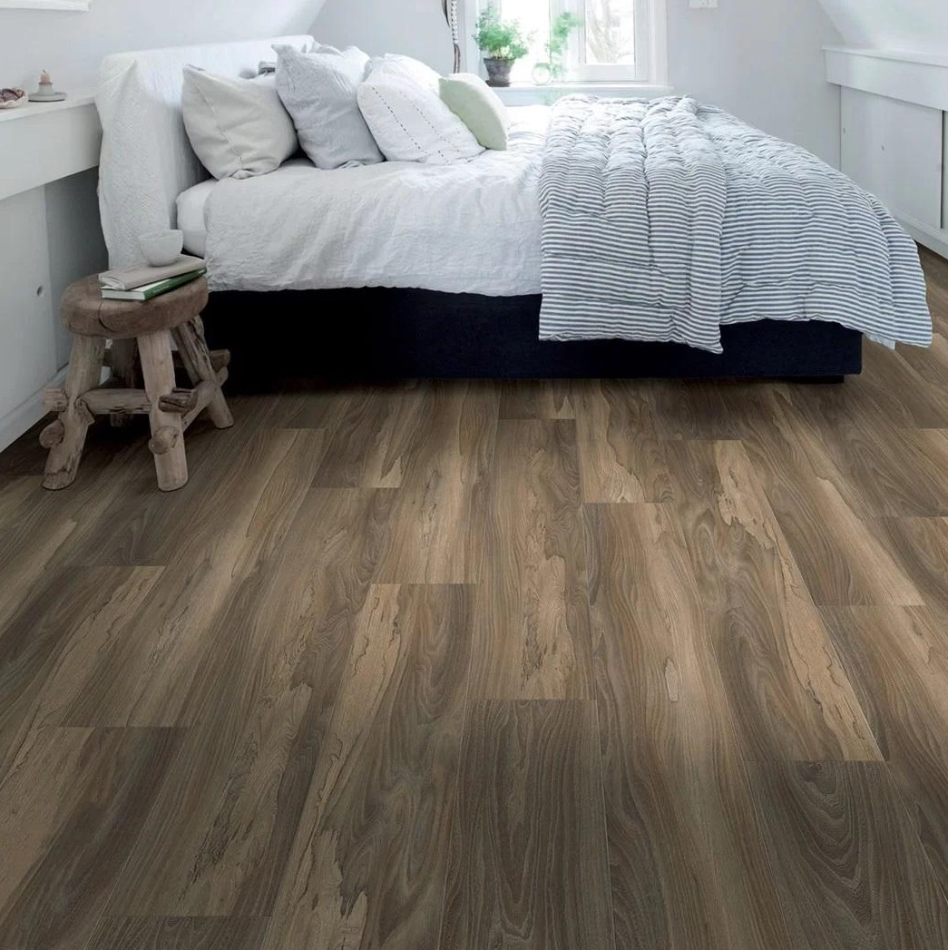 Изображение товара LVT Плитка Ivc Ultimo DryBack Marsh Wood 42 класс водостойкая виниловая плитка 19.6x132 см