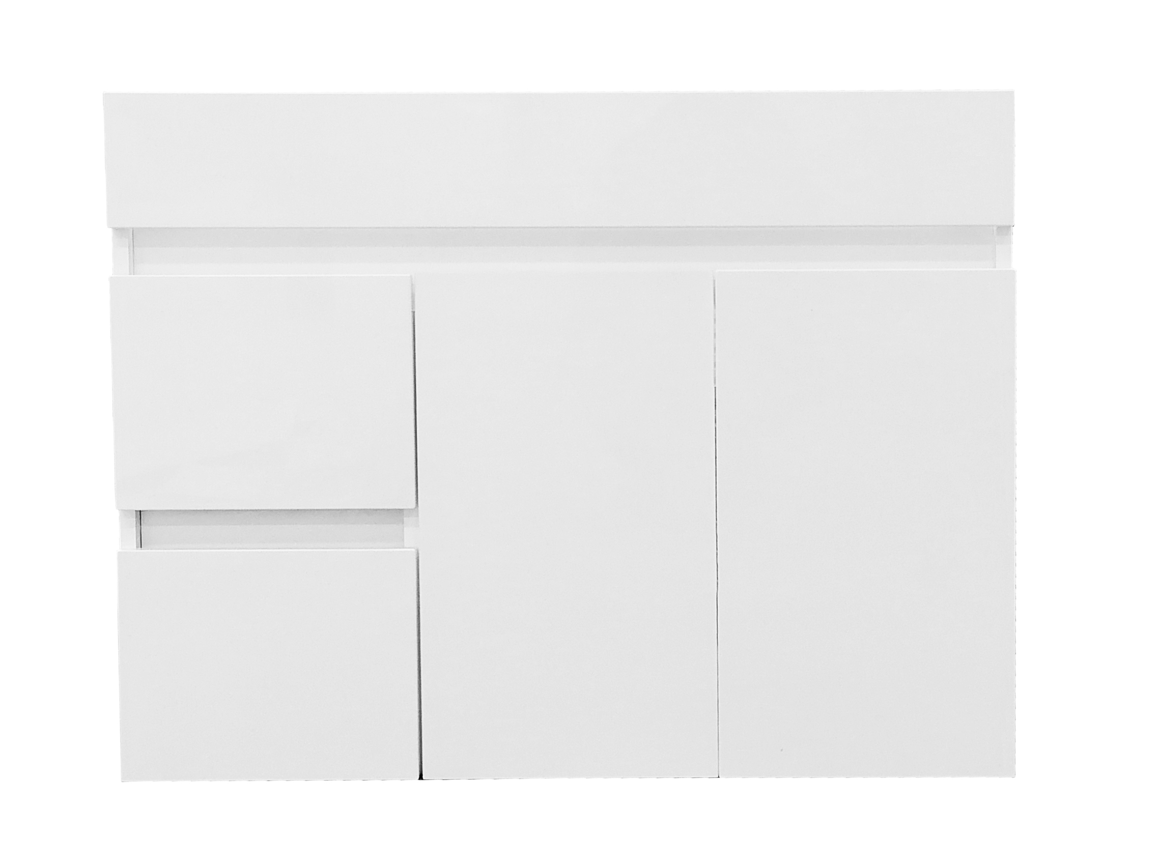 Изображение товара Тумба в ванную Лайн 78x87x43 см ЛДСП цвет белый