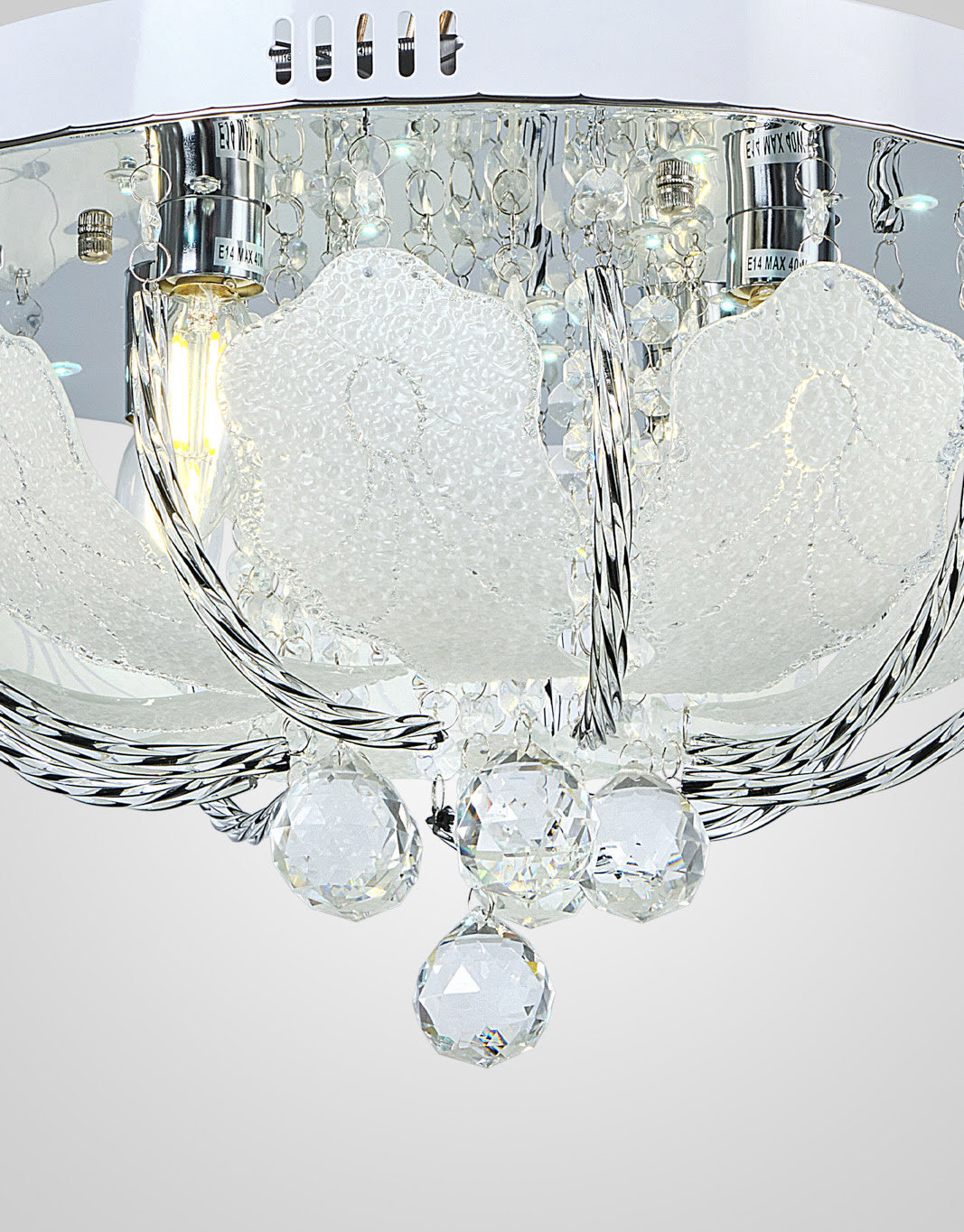 Изображение товара Люстра потолочная светодиодная МЕЛОДИЯ СВЕТА 5108/400_WT нейтральный белый свет хром