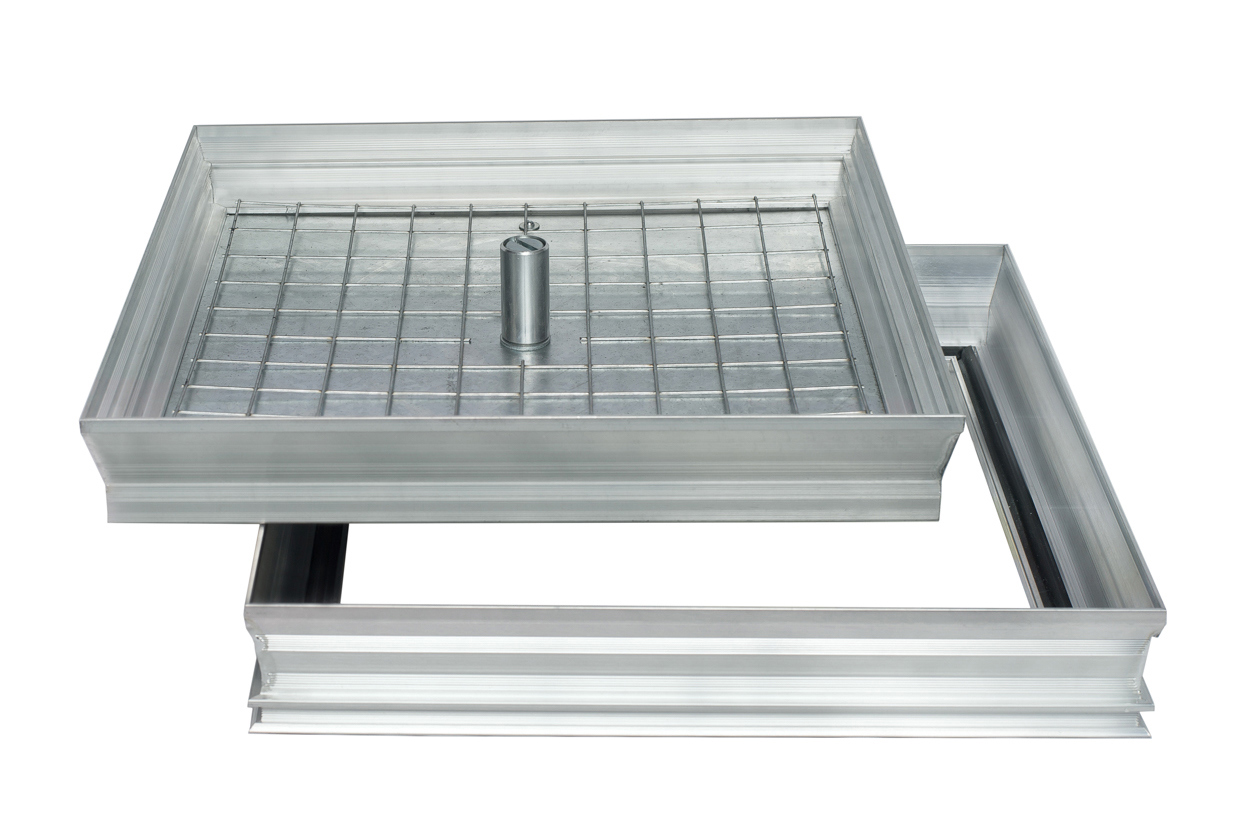 Изображение товара Люк ревизионный Alkraft 60x60 см из алюминия с высокой грузоподъемностью