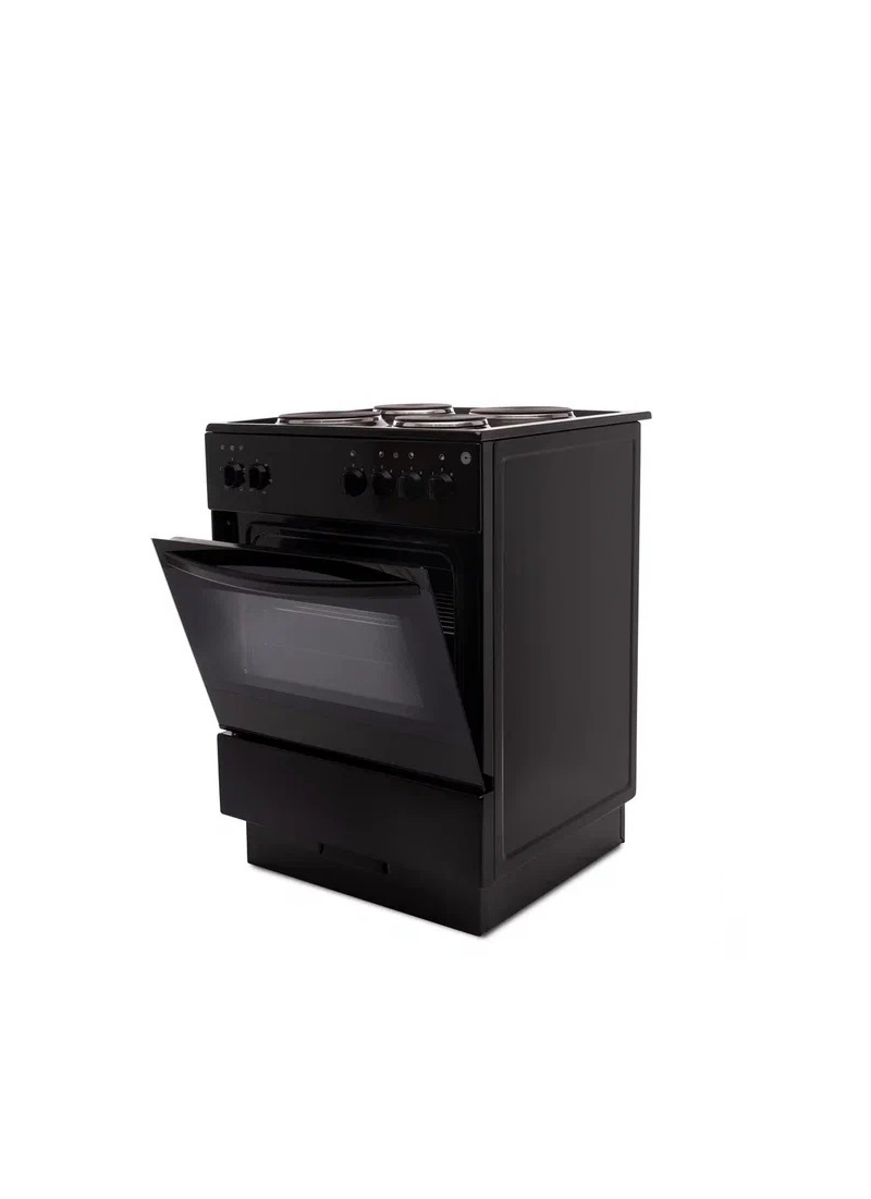 Изображение товара Электроплита Зви 415 В черный цвет с духовкой 60 л, механическое управление