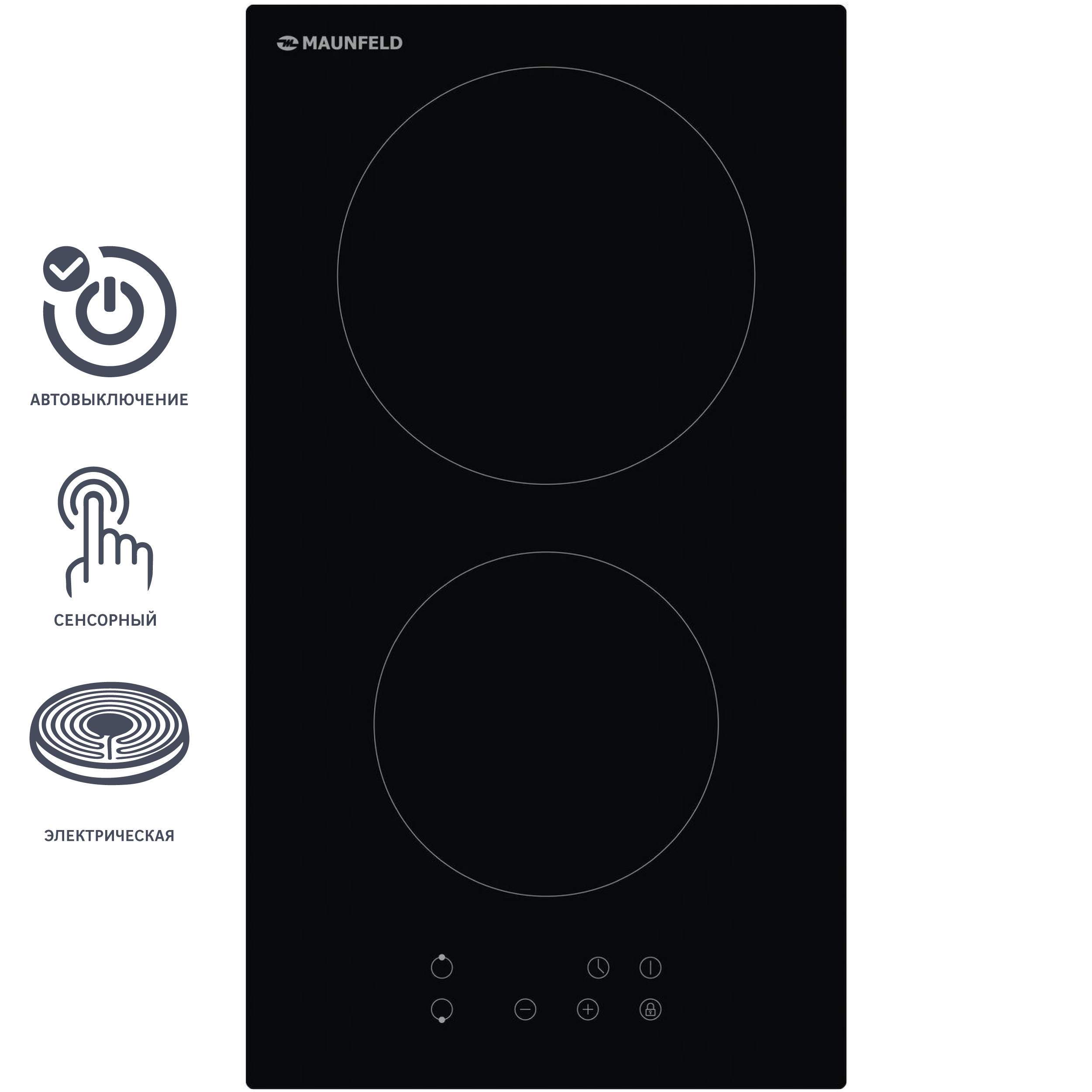Изображение товара Электрическая варочная панель Maunfeld EVCE.292-BK на 2 конфорки