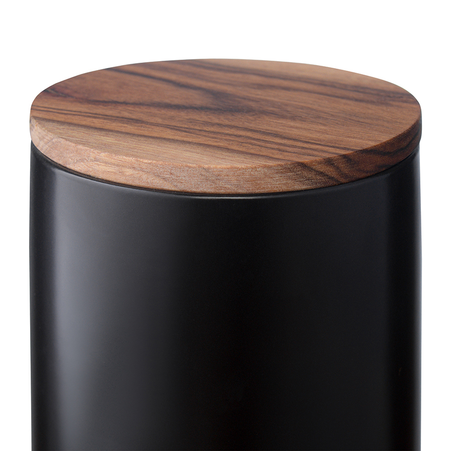 Изображение товара Банка для сыпучих продуктов Smart solutions 0.75 л керамика цвет черный