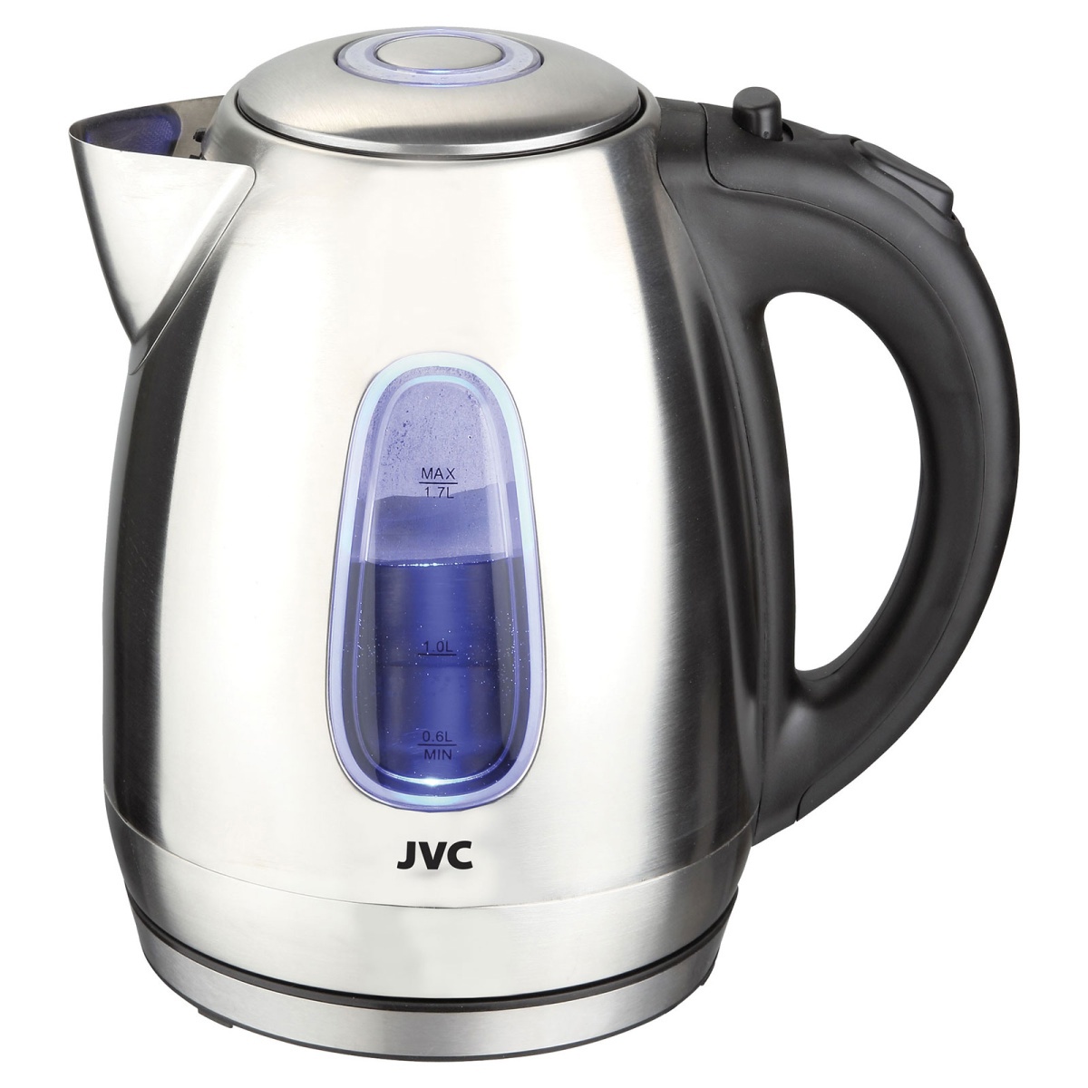 Изображение товара Электрический чайник Jvc JK-KE1723 1.7 л металл с подсветкой и функциями автоматического отключения