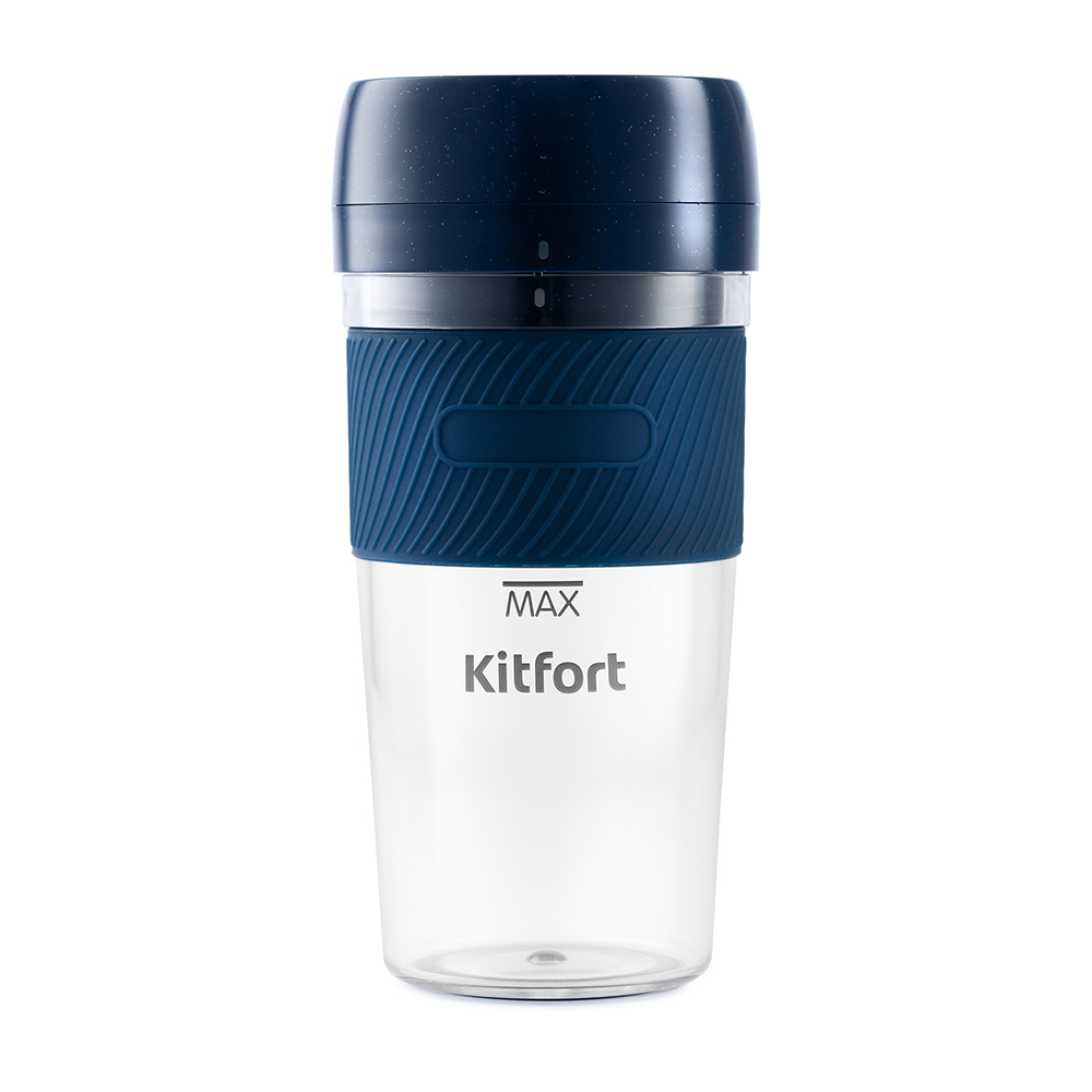 Изображение товара Портативный аккумуляторный блендер Kitfort КТ-3003 с одной скоростью синий